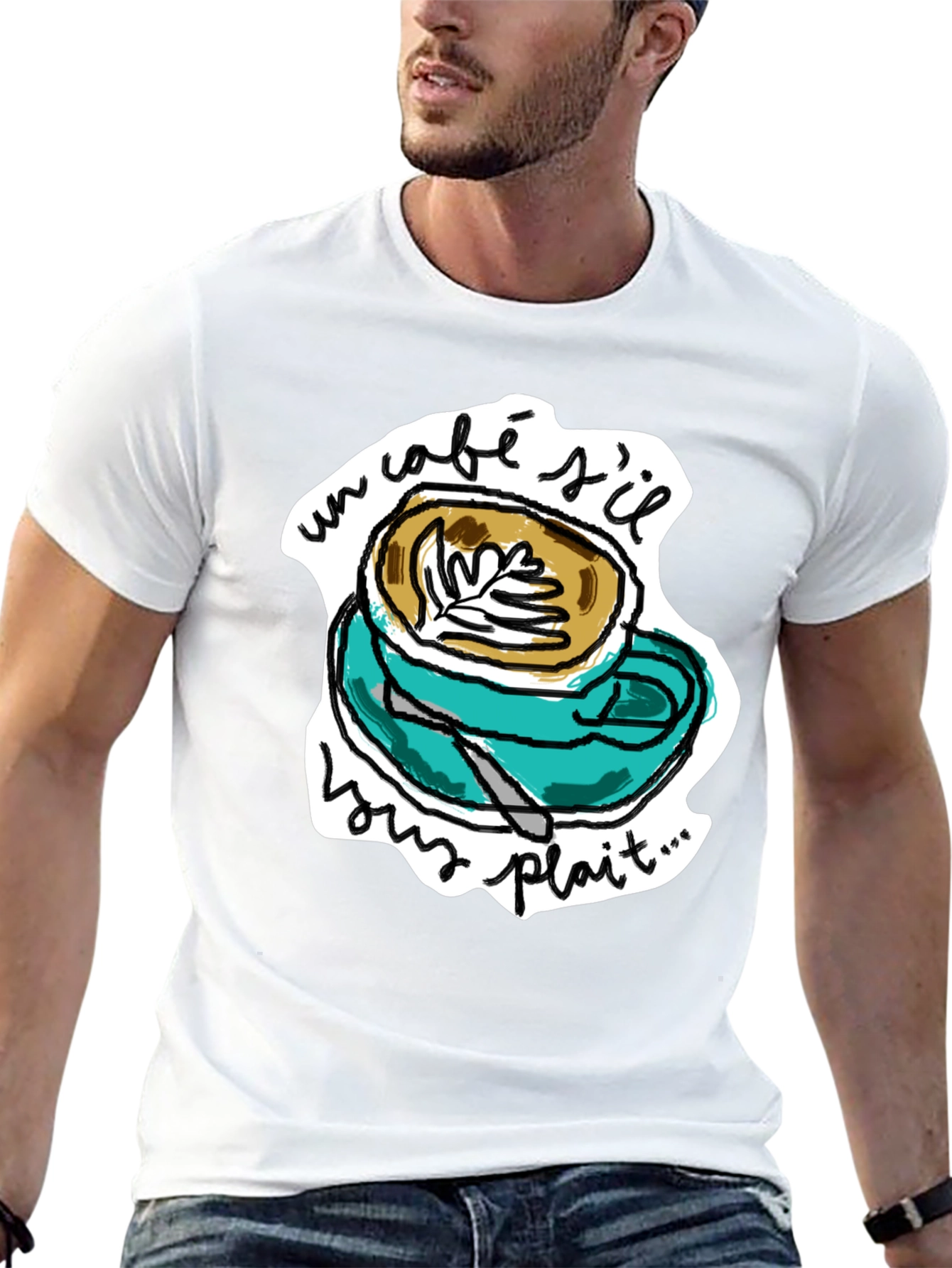 Un Cafe Sil Vous Plait T-Shirt