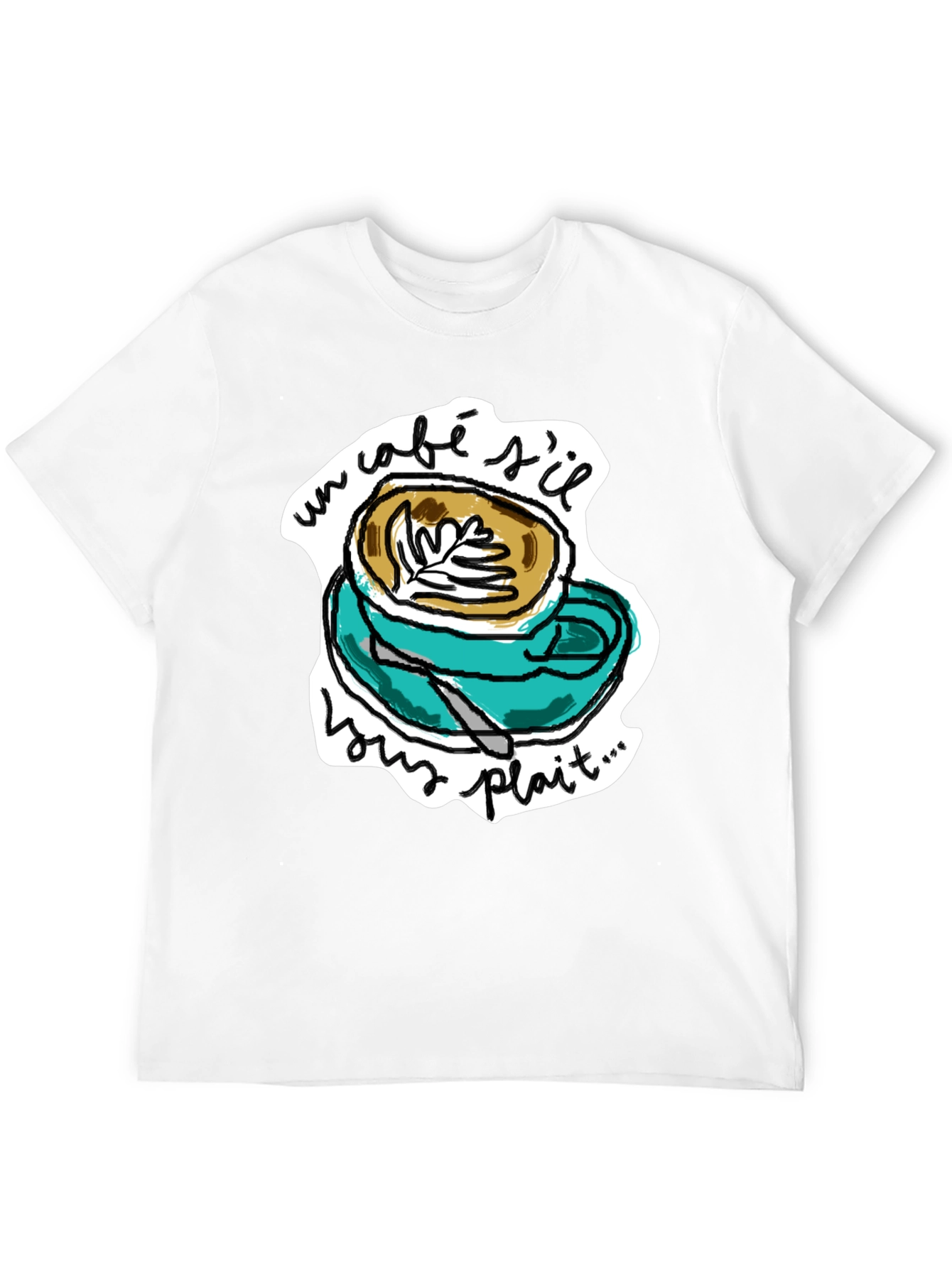 Un Cafe Sil Vous Plait T-Shirt