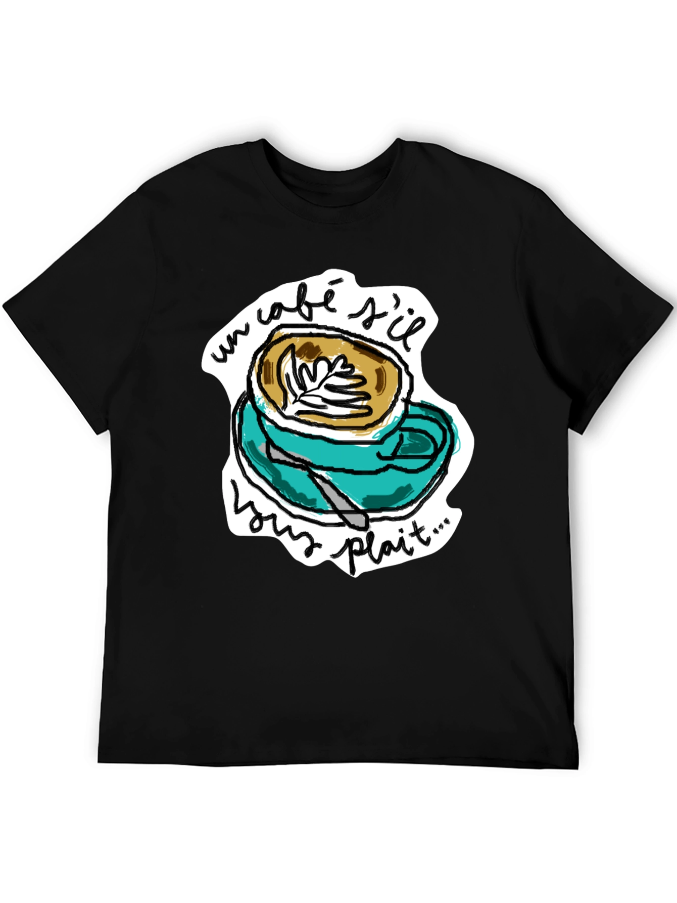 Un Cafe Sil Vous Plait T-Shirt