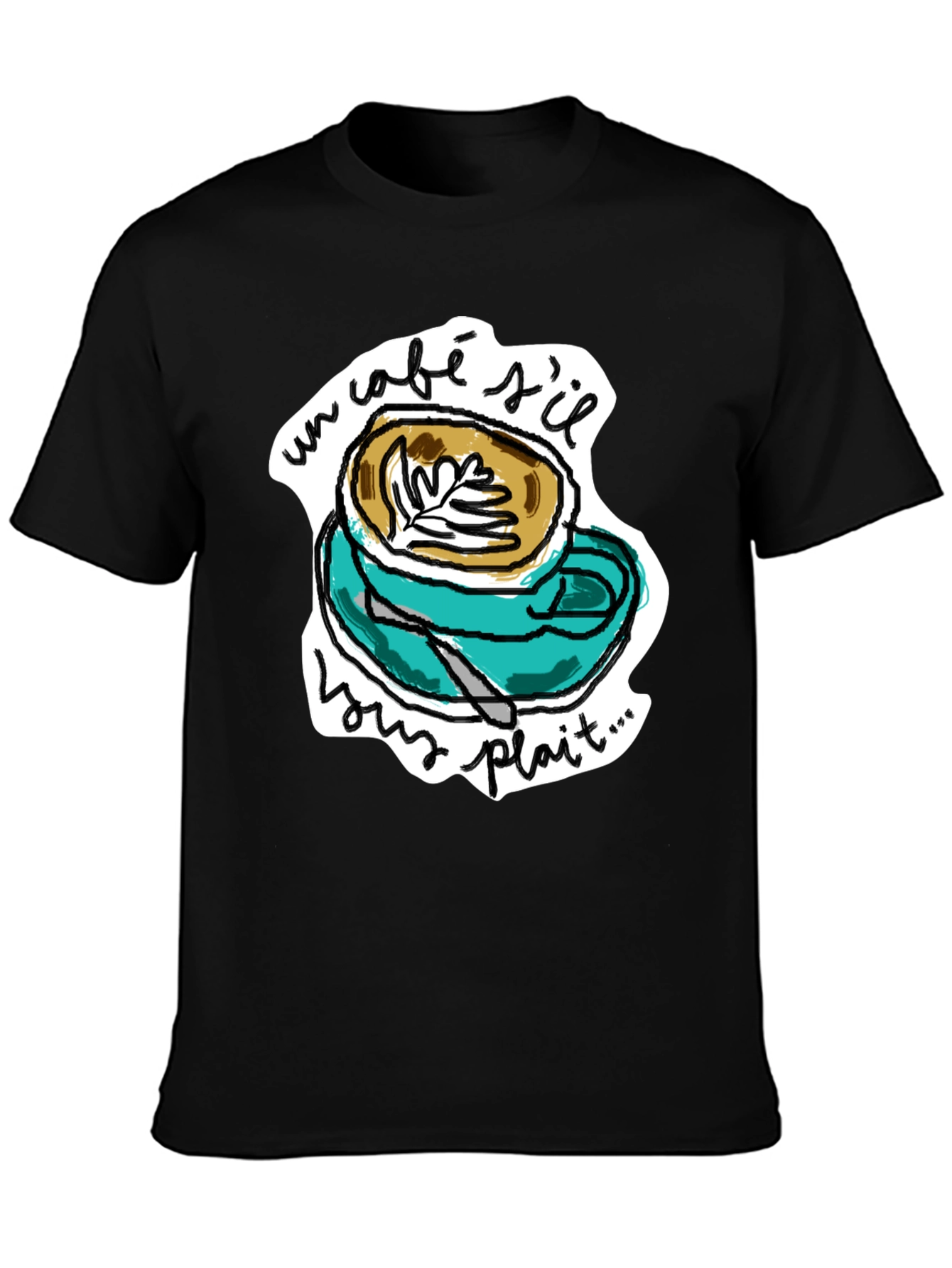 Un Cafe Sil Vous Plait T-Shirt