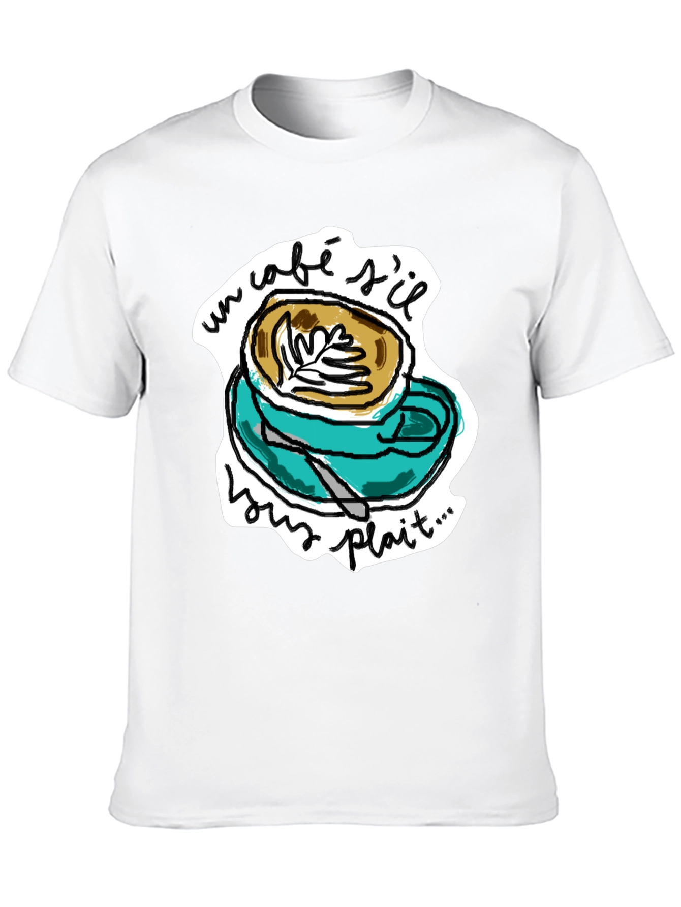 Un Cafe Sil Vous Plait T-Shirt