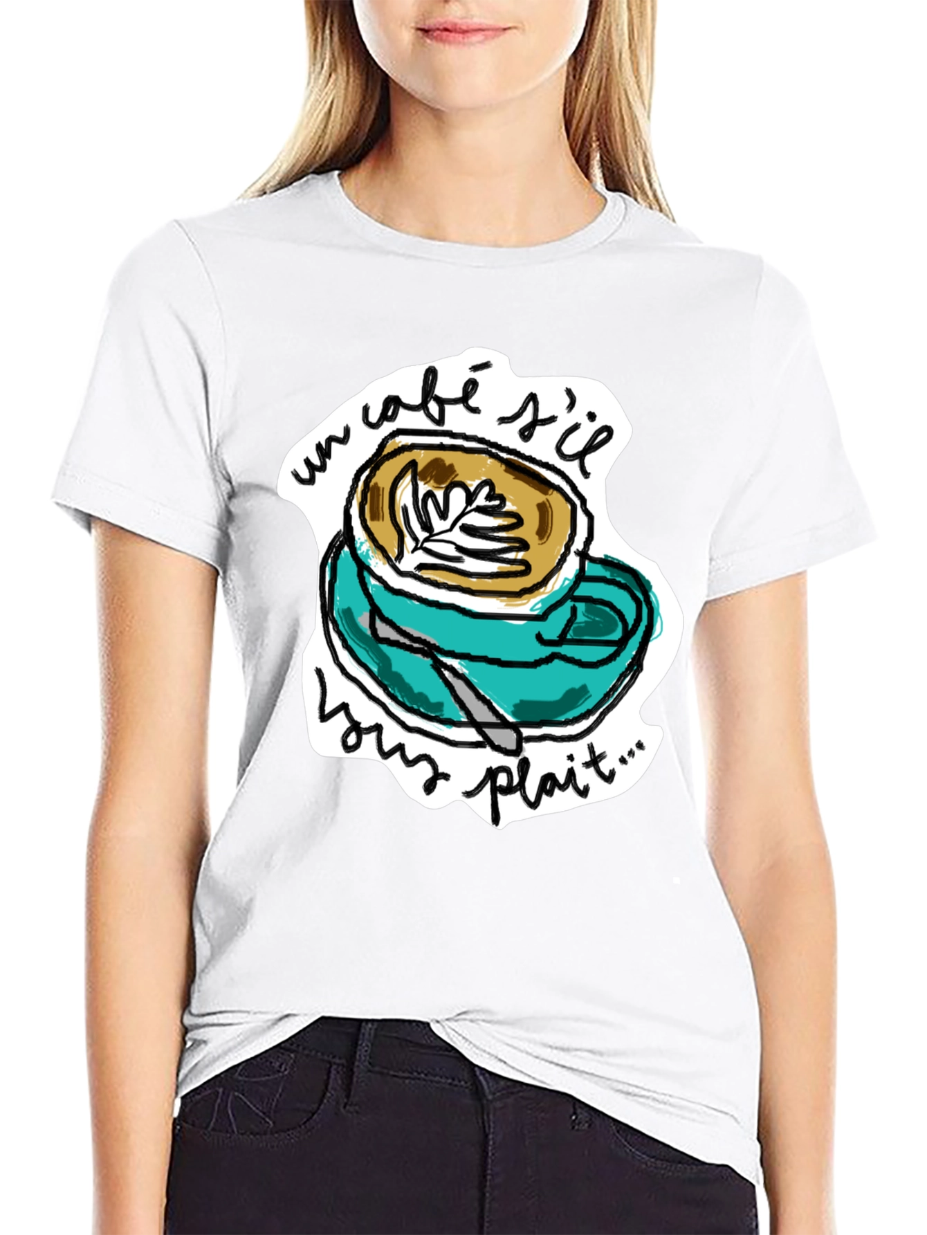 Un Cafe Sil Vous Plait T-Shirt