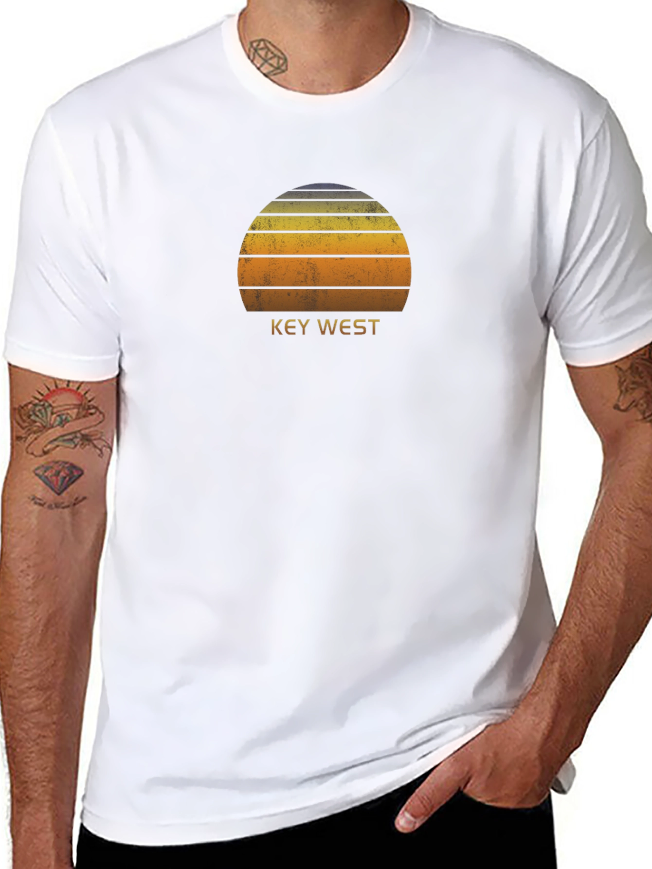 Key West Sunset T-Shirt - Retro Graphic Tee