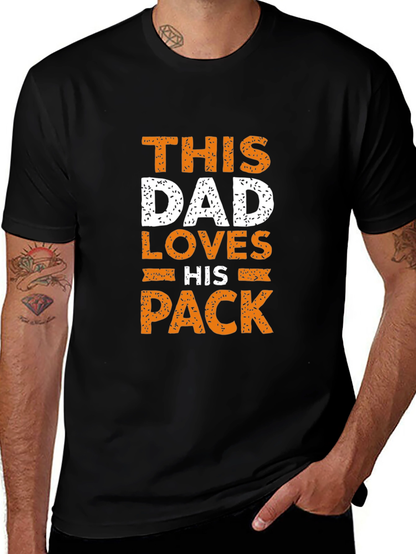 This Dad Loves His Pack T-Shirt Family Tee