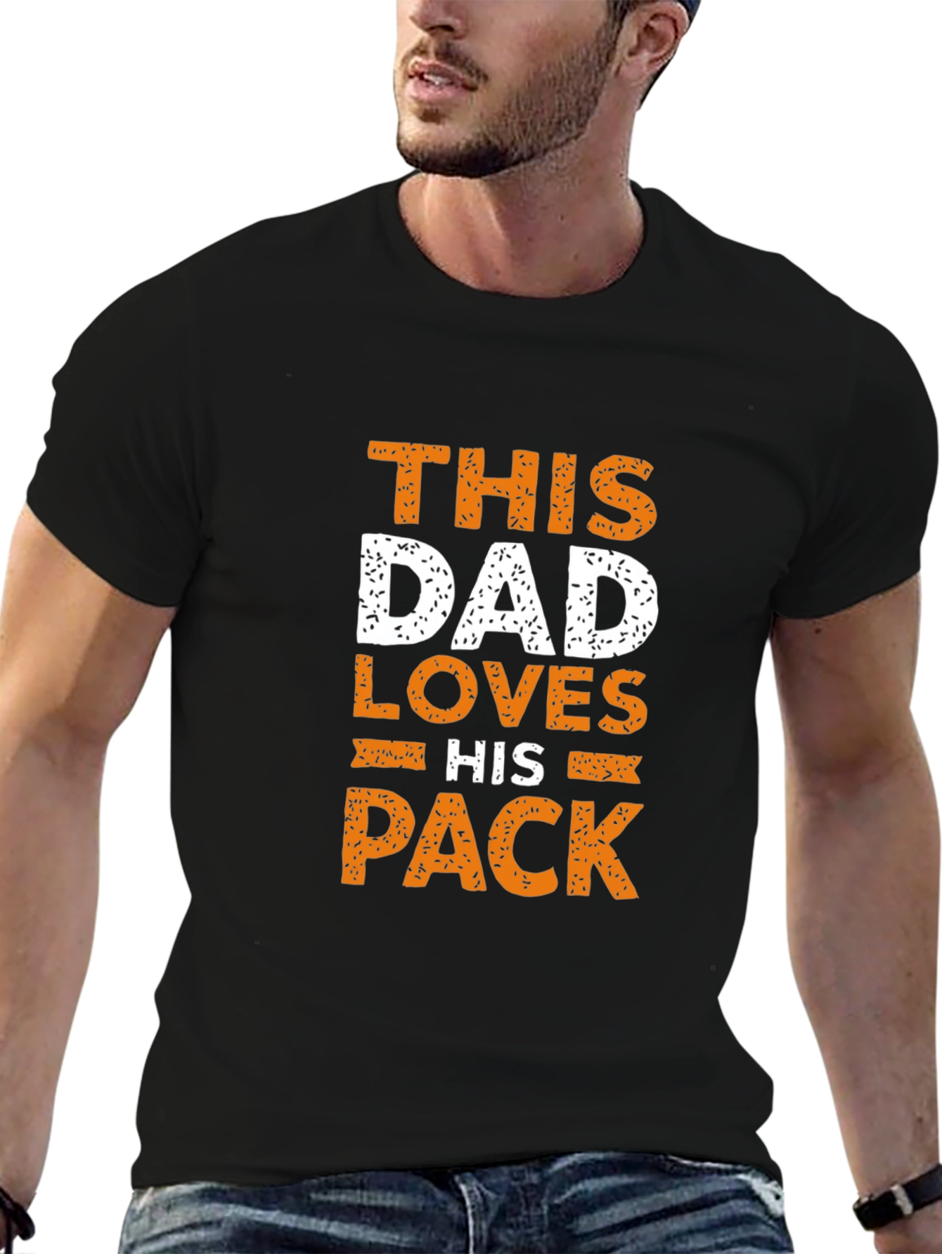 This Dad Loves His Pack T-Shirt Family Tee