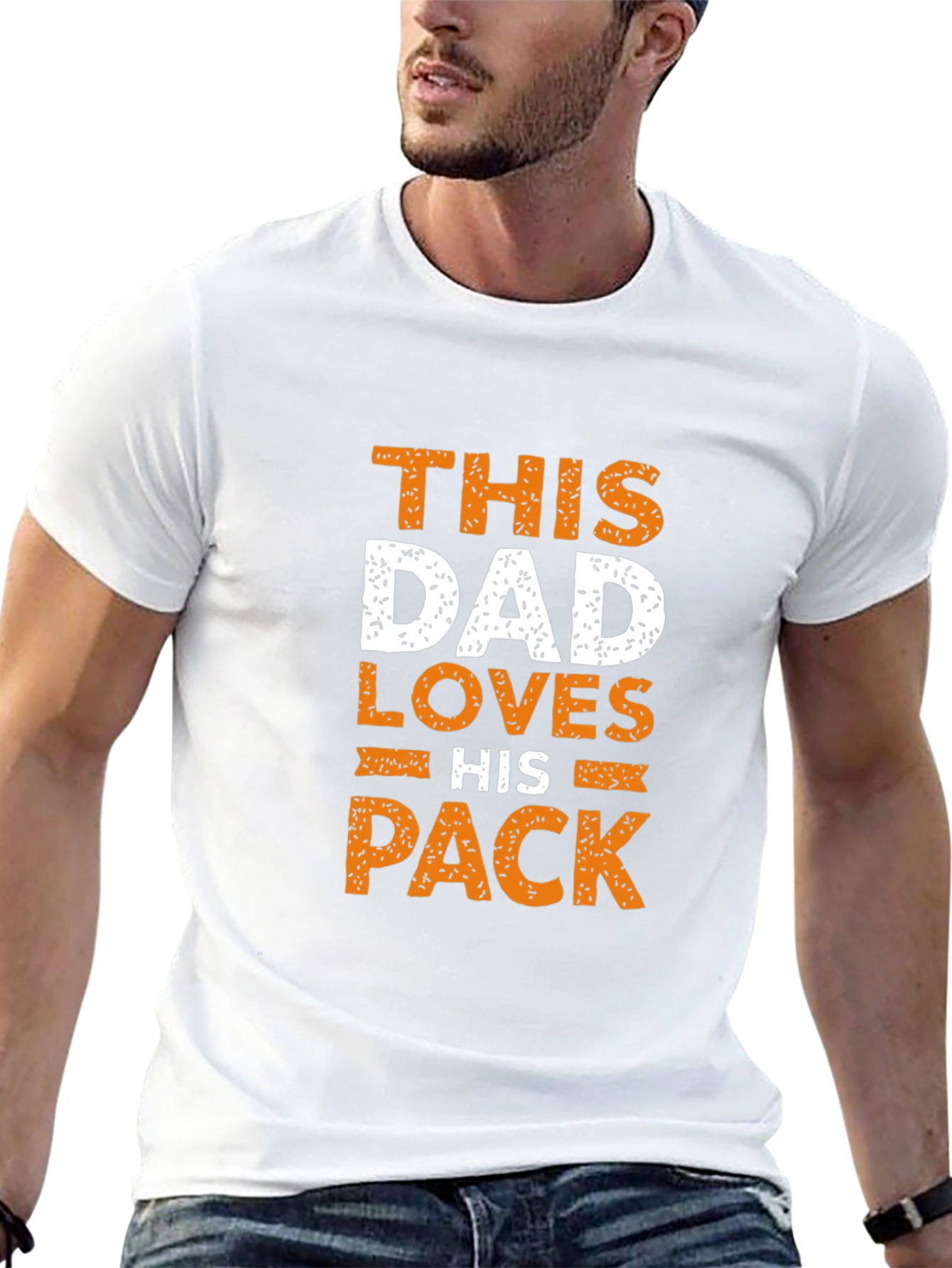 This Dad Loves His Pack T-Shirt Family Tee