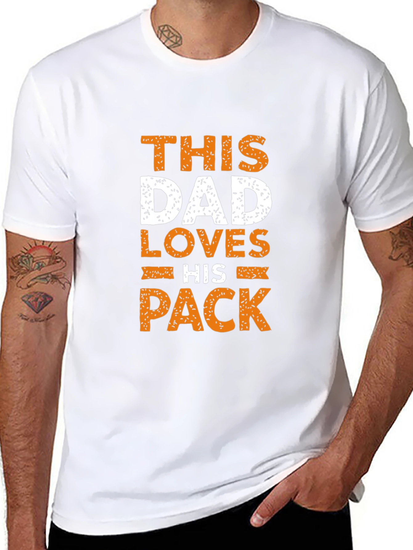 This Dad Loves His Pack T-Shirt Family Tee