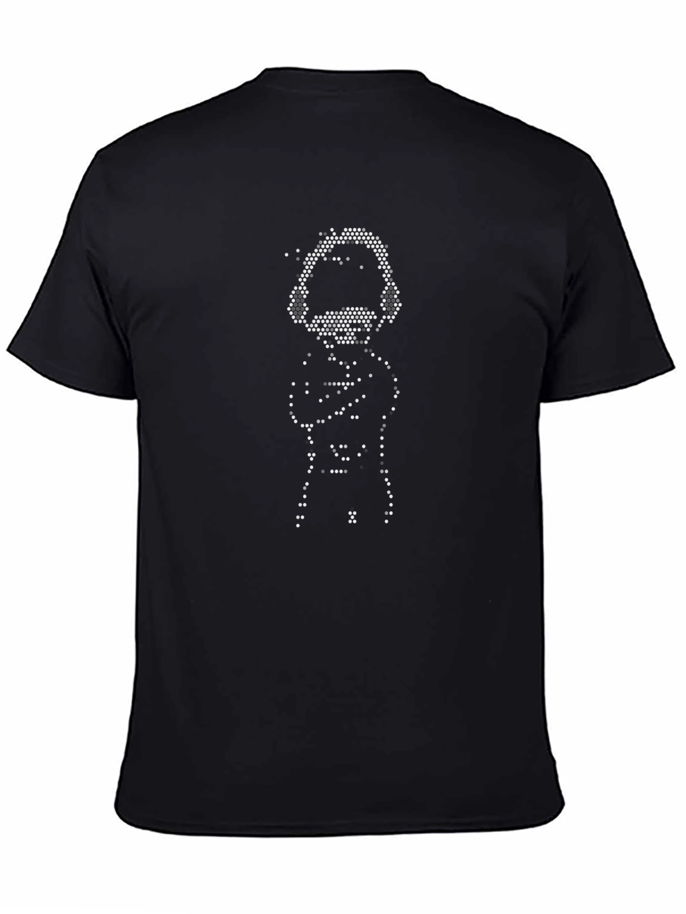 Pixel DJ Graphic Tee - Black Cotton T-Shirt