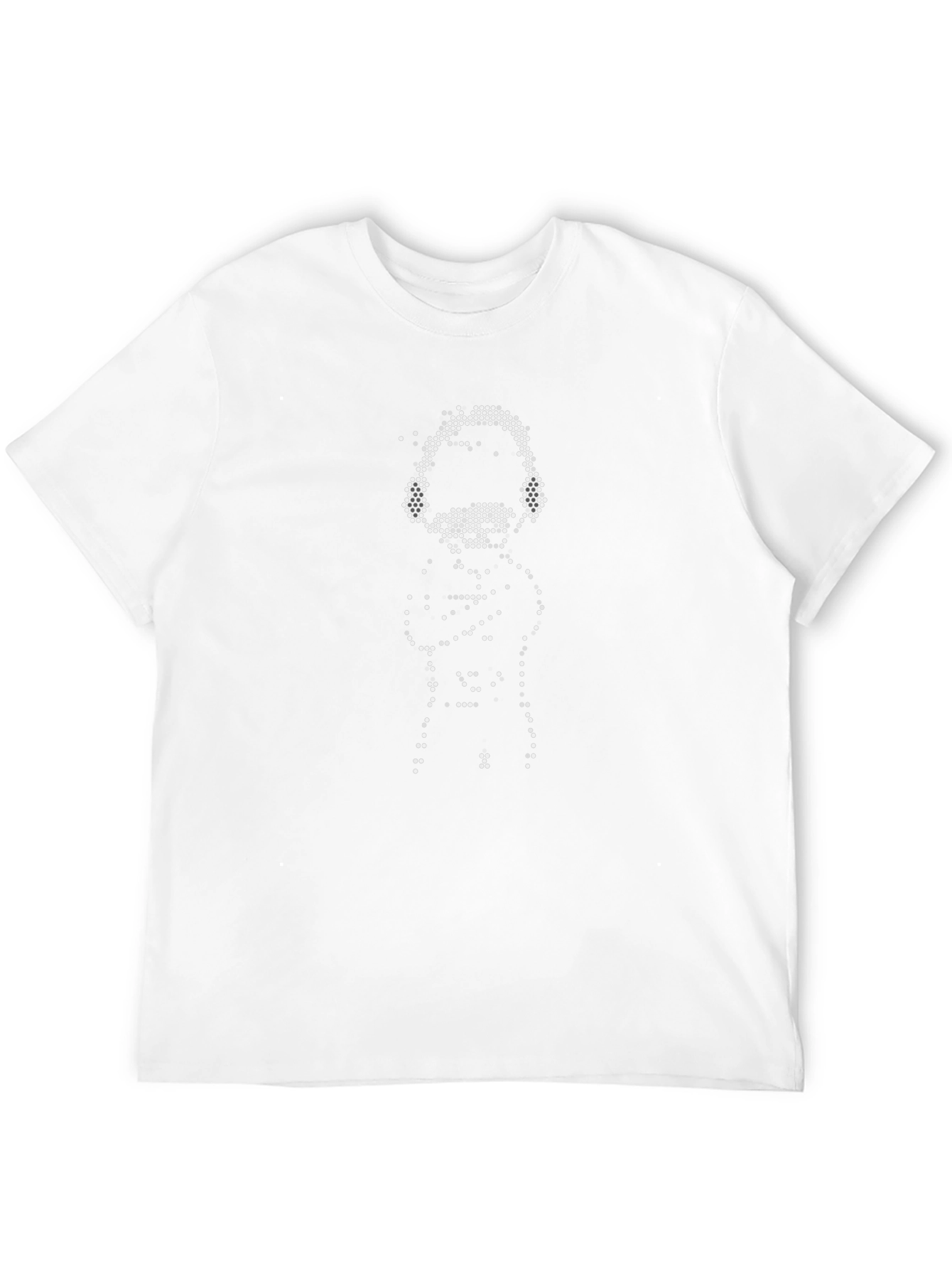 Pixel DJ Graphic Tee - Black Cotton T-Shirt