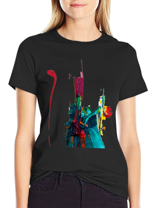 Abstract Art Black T-Shirt