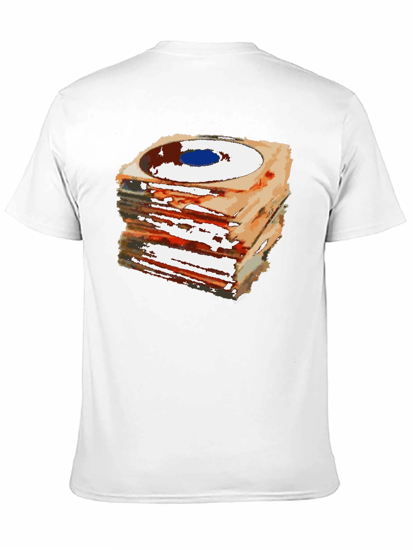 Stacked Records Graphic Tee - Black