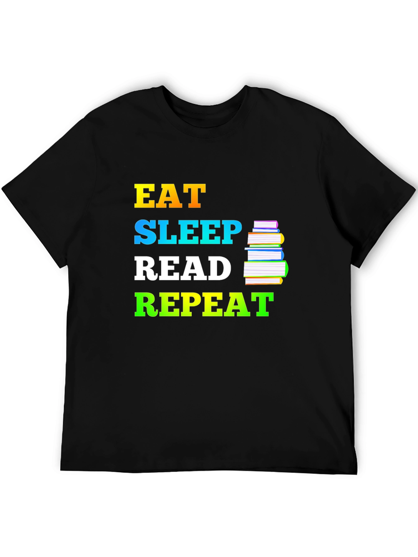 Eat Sleep Read Repeat T-Shirt - Book Lover Tee