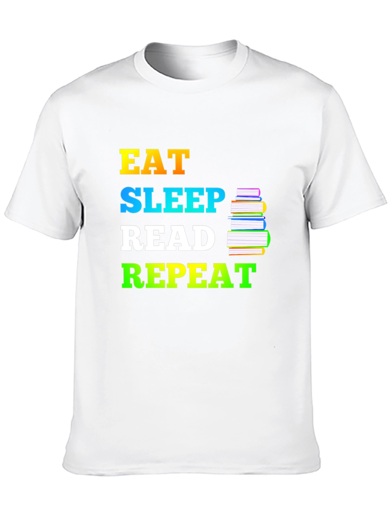 Eat Sleep Read Repeat T-Shirt - Book Lover Tee