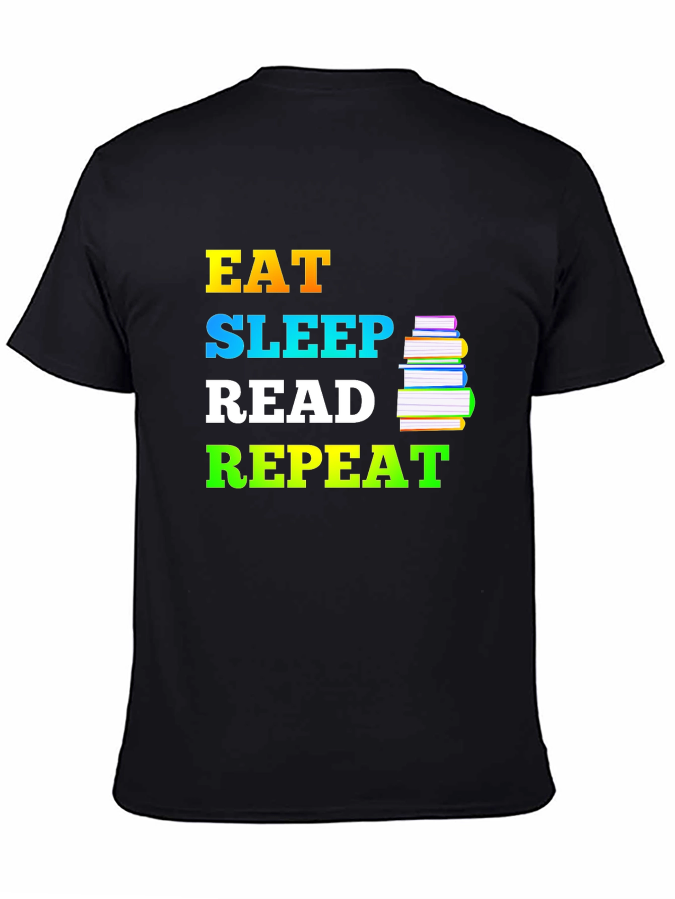 Eat Sleep Read Repeat T-Shirt - Book Lover Tee