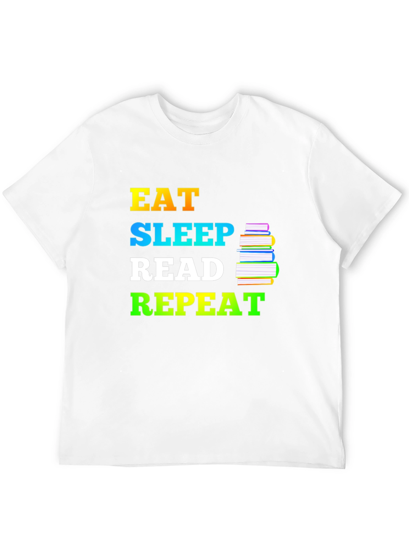 Eat Sleep Read Repeat T-Shirt - Book Lover Tee