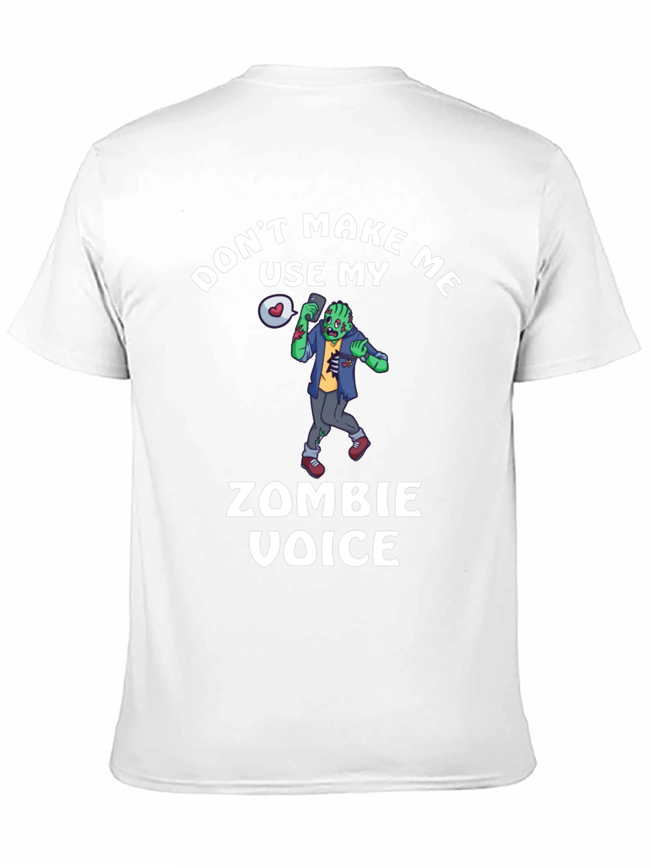 Zombie Voice T-Shirt - Funny Halloween Tee