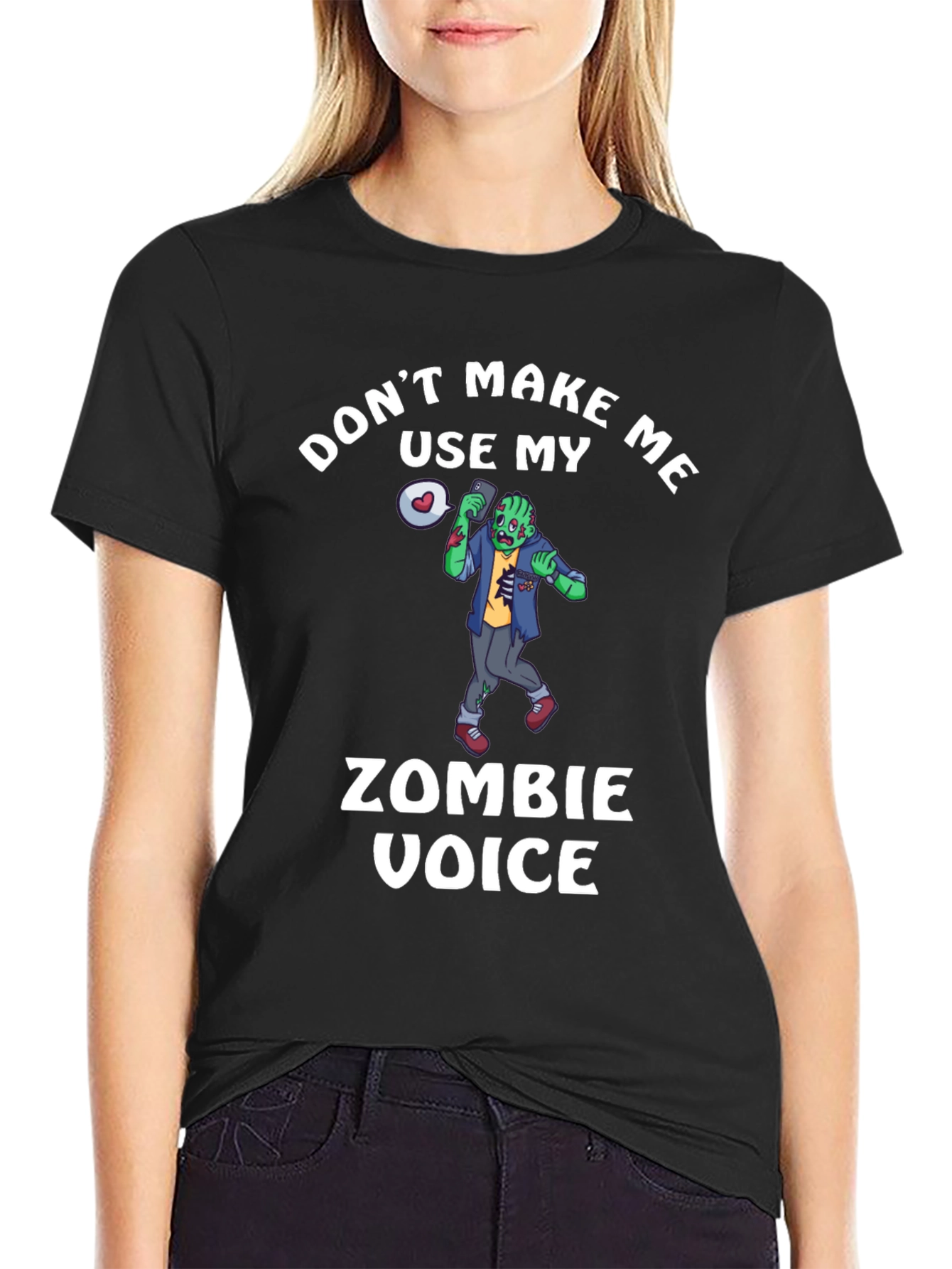 Zombie Voice T-Shirt - Funny Halloween Tee