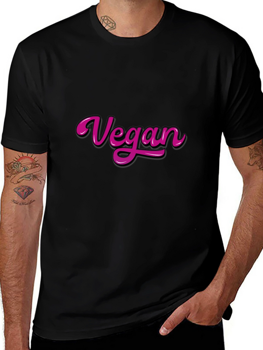 Vegan T-Shirt - Bold Pink Vegan Graphic Tee