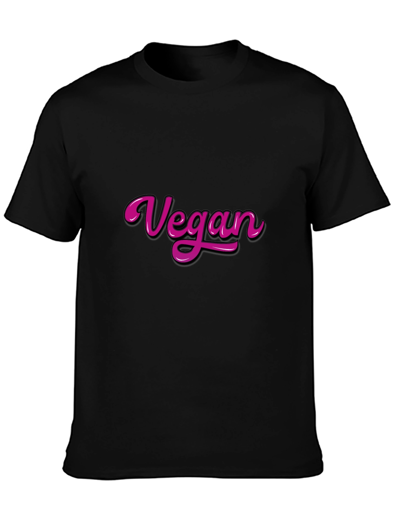 Vegan T-Shirt - Bold Pink Vegan Graphic Tee