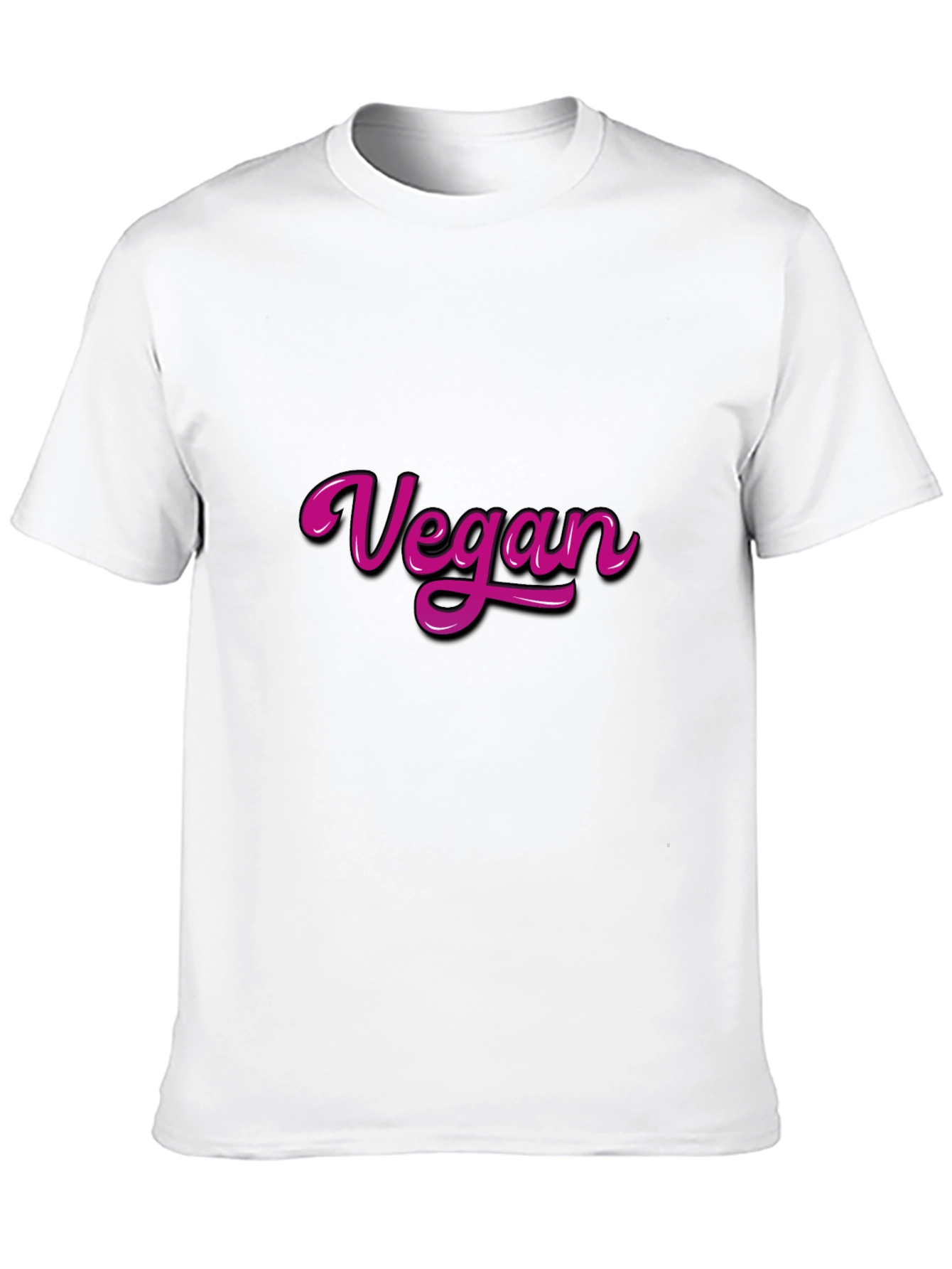 Vegan T-Shirt - Bold Pink Vegan Graphic Tee