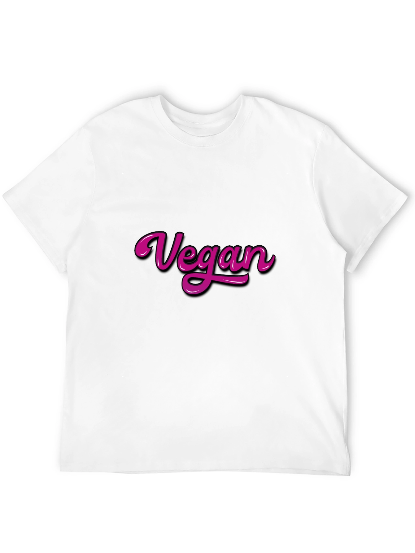 Vegan T-Shirt - Bold Pink Vegan Graphic Tee