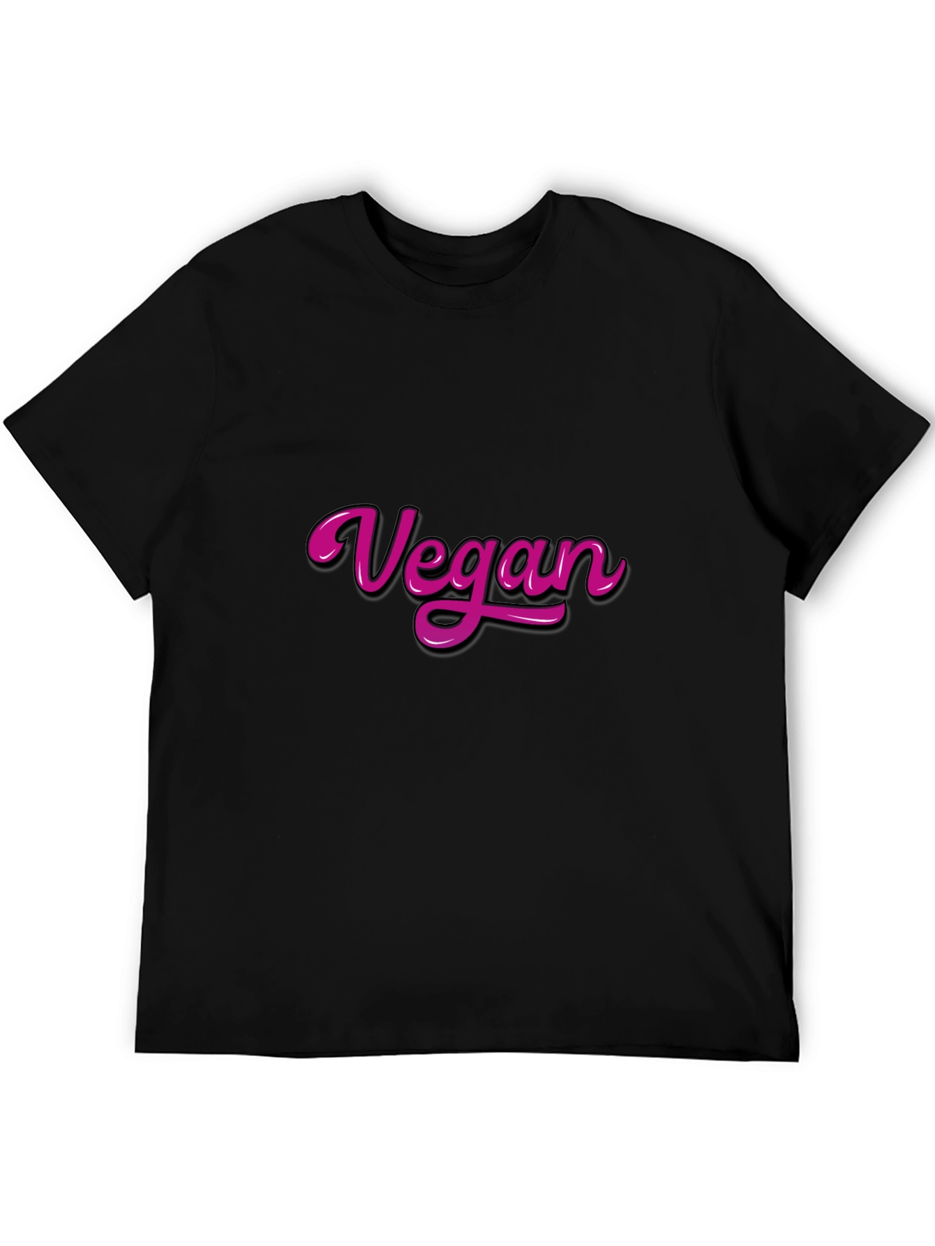 Vegan T-Shirt - Bold Pink Vegan Graphic Tee