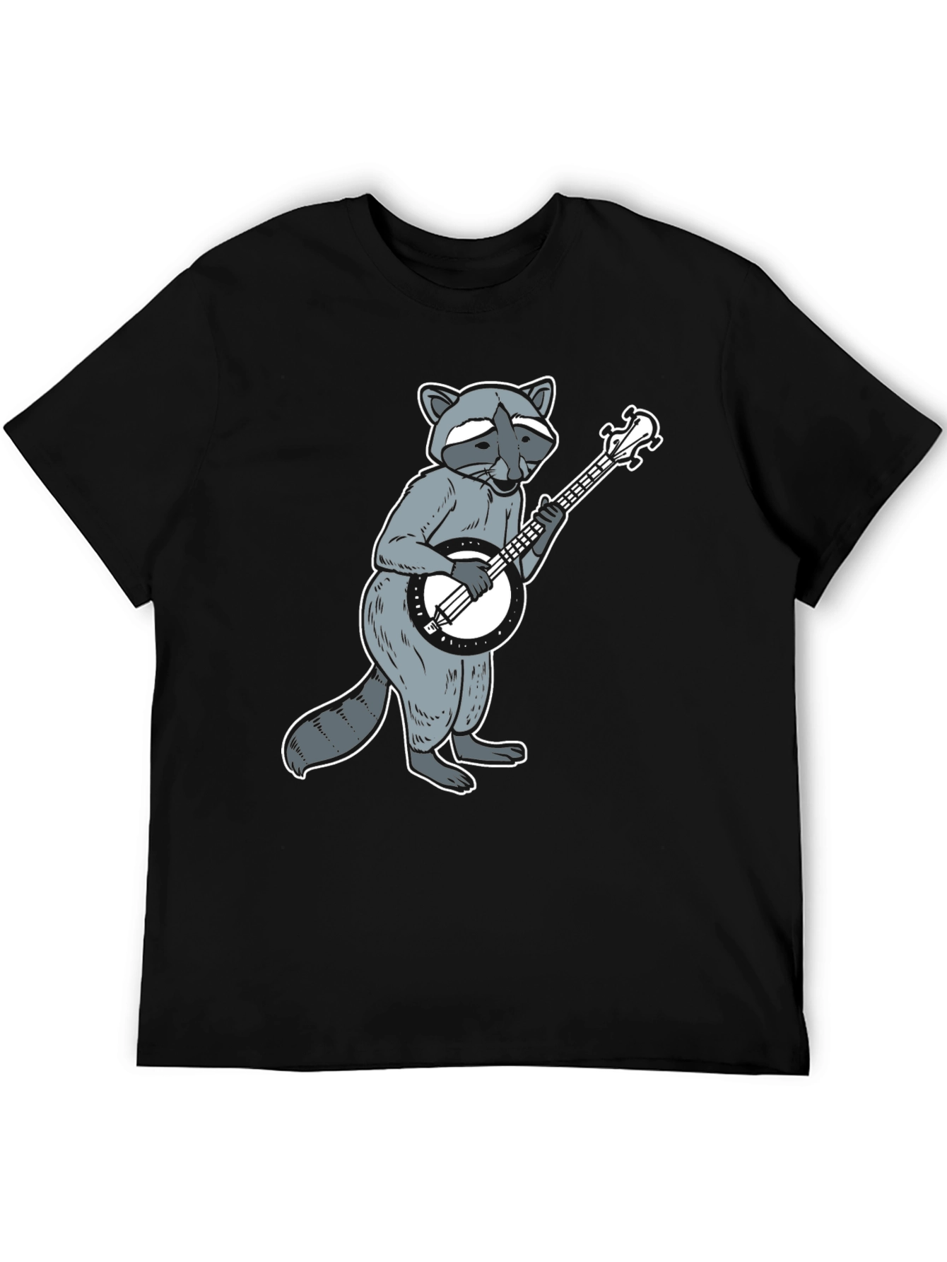 Raccoon Banjo Player Graphic Tee