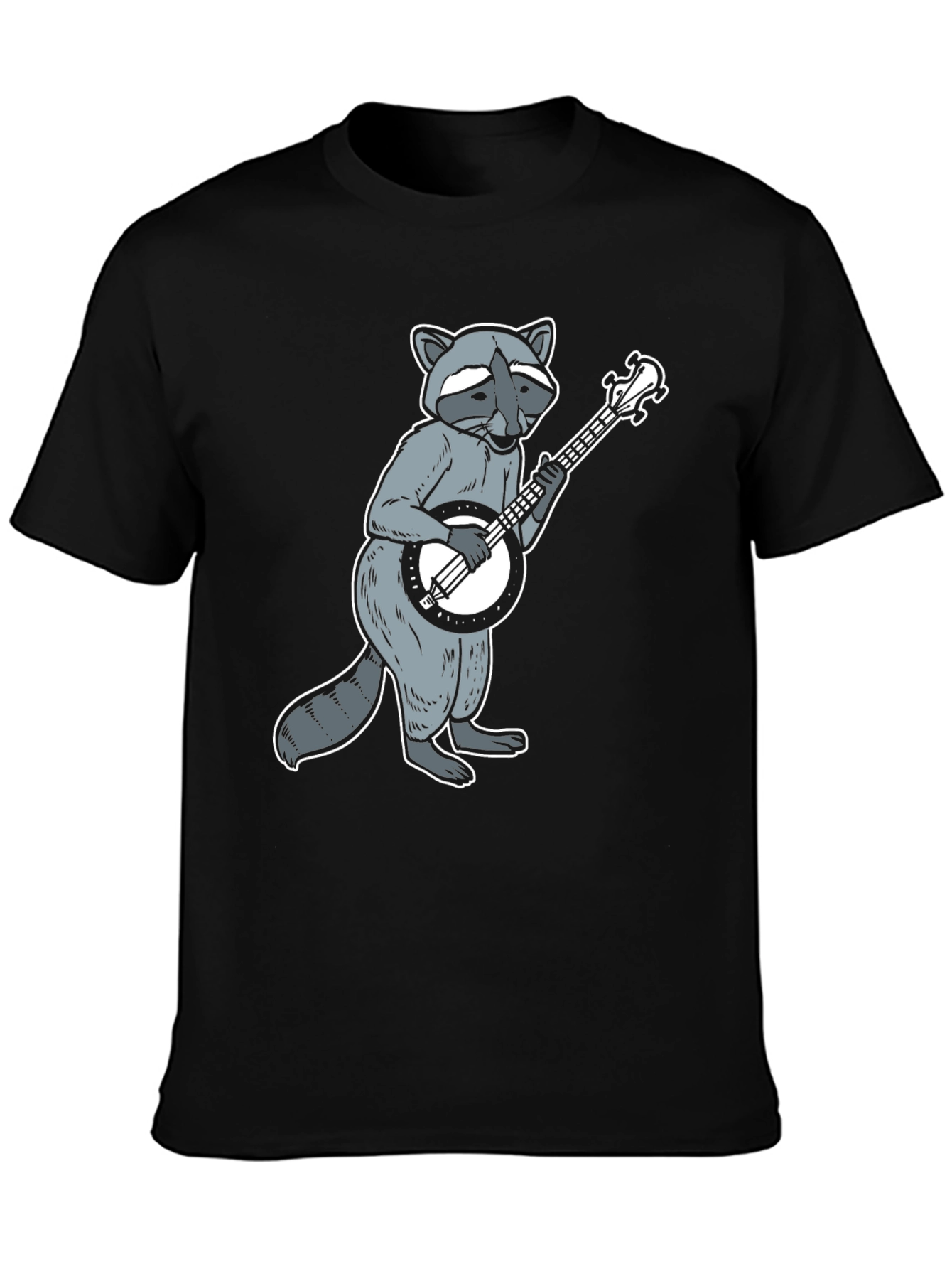 Raccoon Banjo Player Graphic Tee