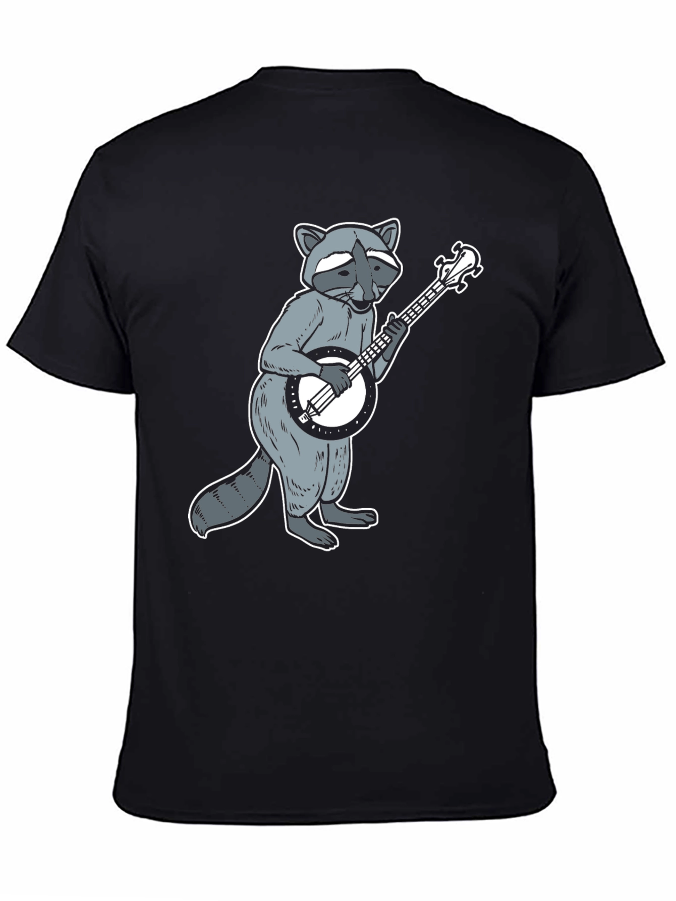Raccoon Banjo Player Graphic Tee