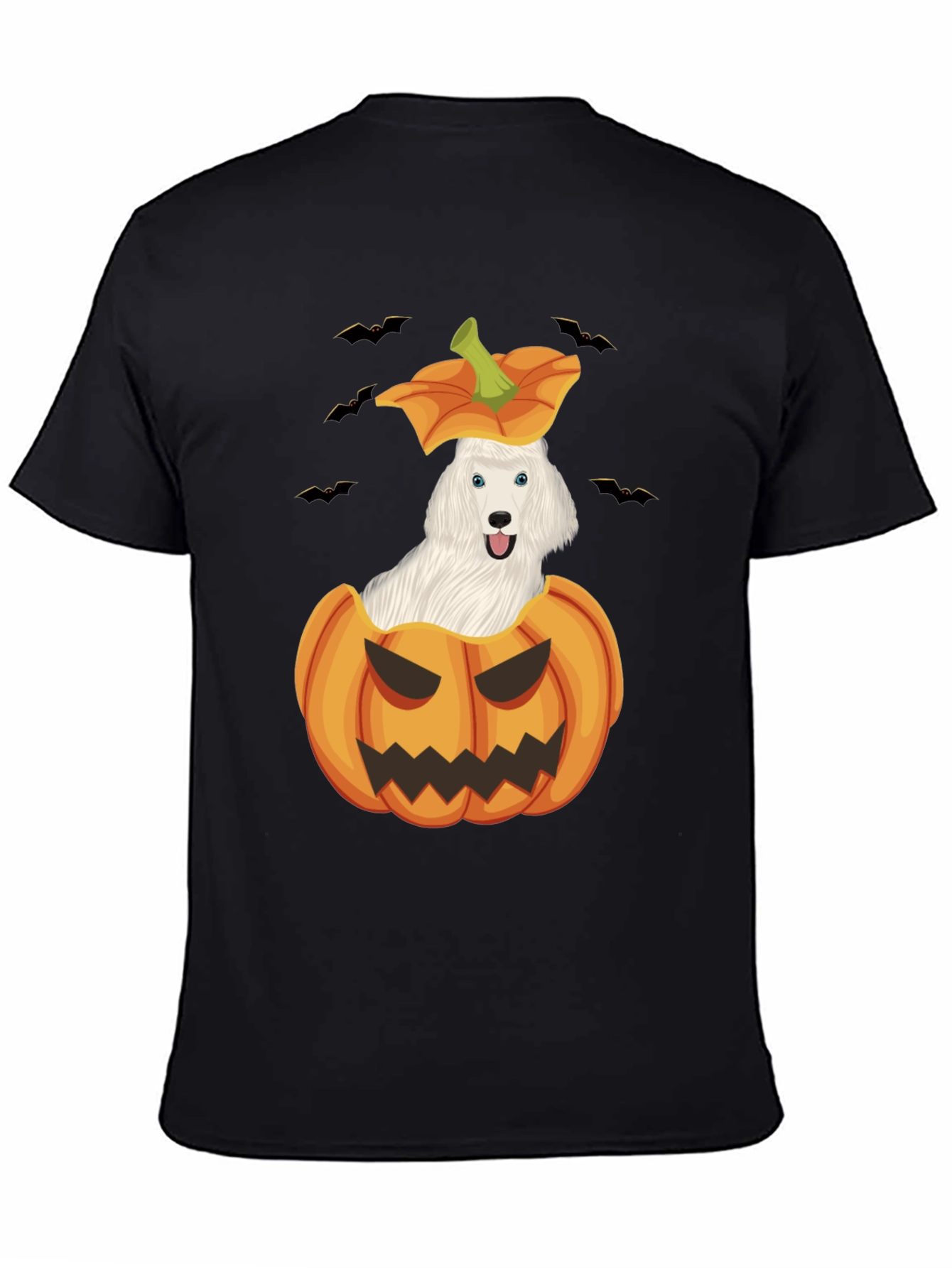 Halloween Dog in Pumpkin T-Shirt