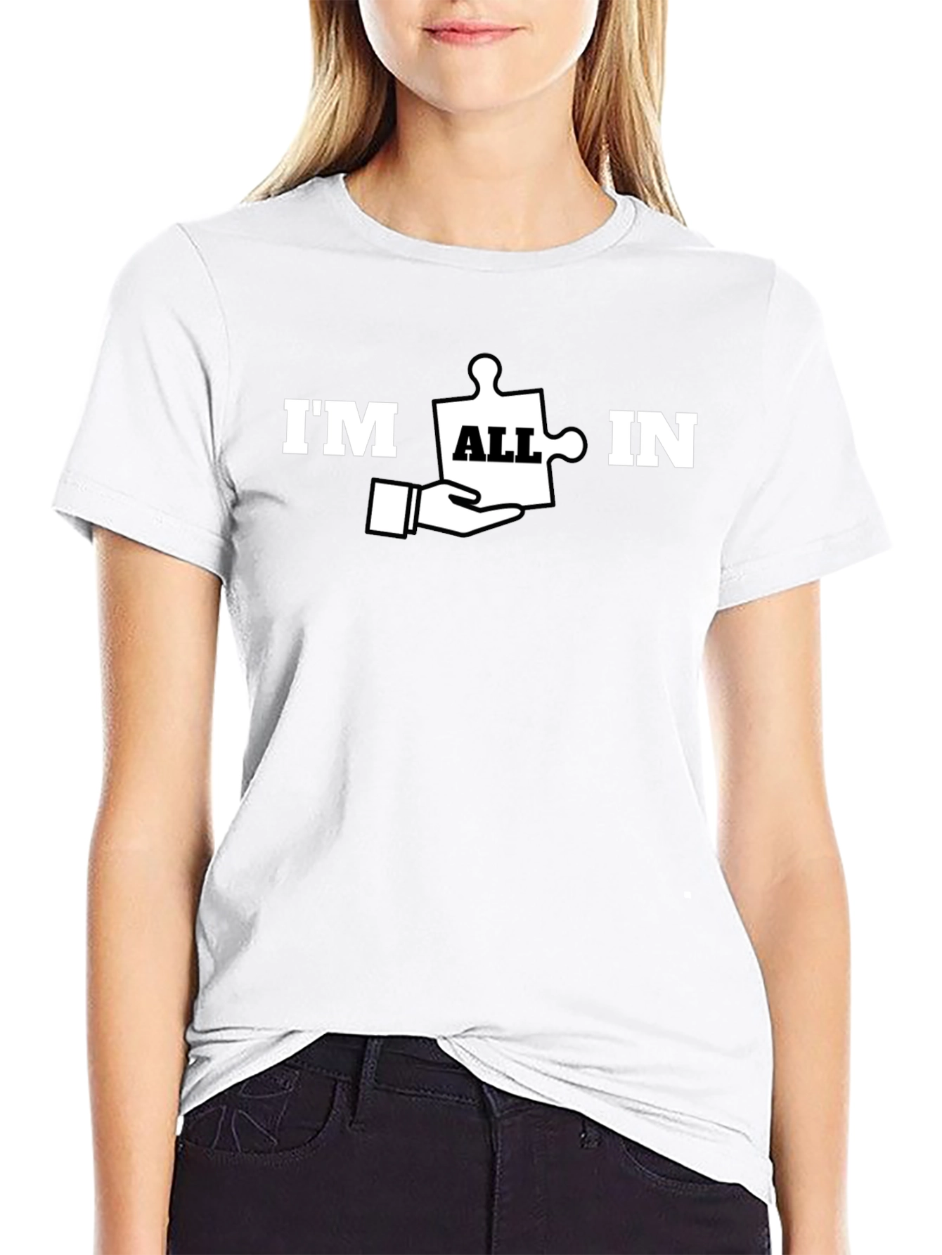 Im All In Puzzle Piece T-Shirt