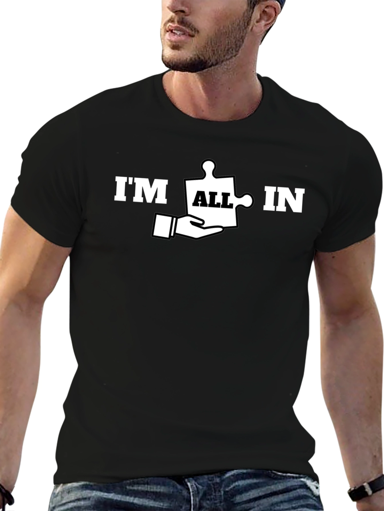 Im All In Puzzle Piece T-Shirt