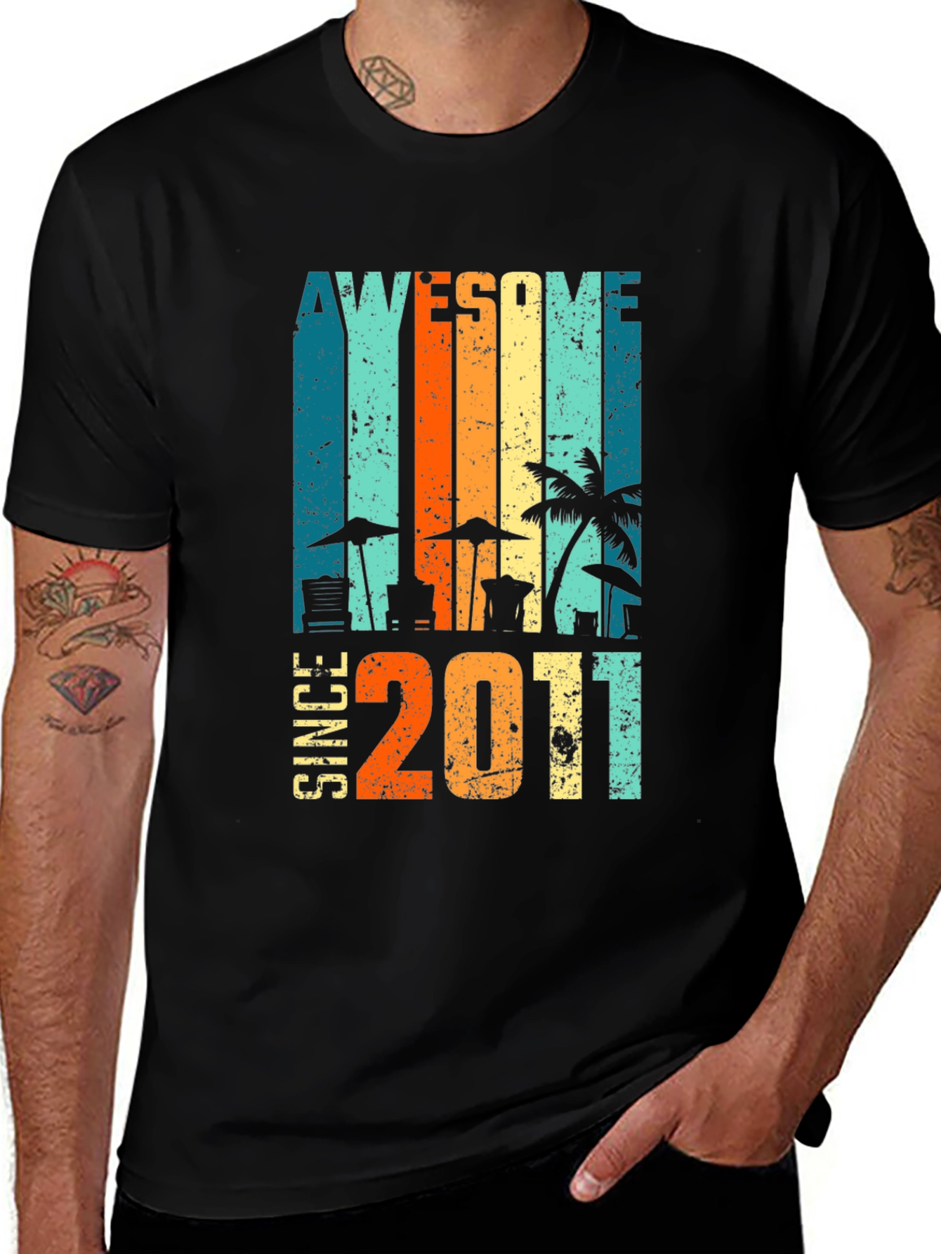 Awesome Since 2011 Graphic T-Shirt