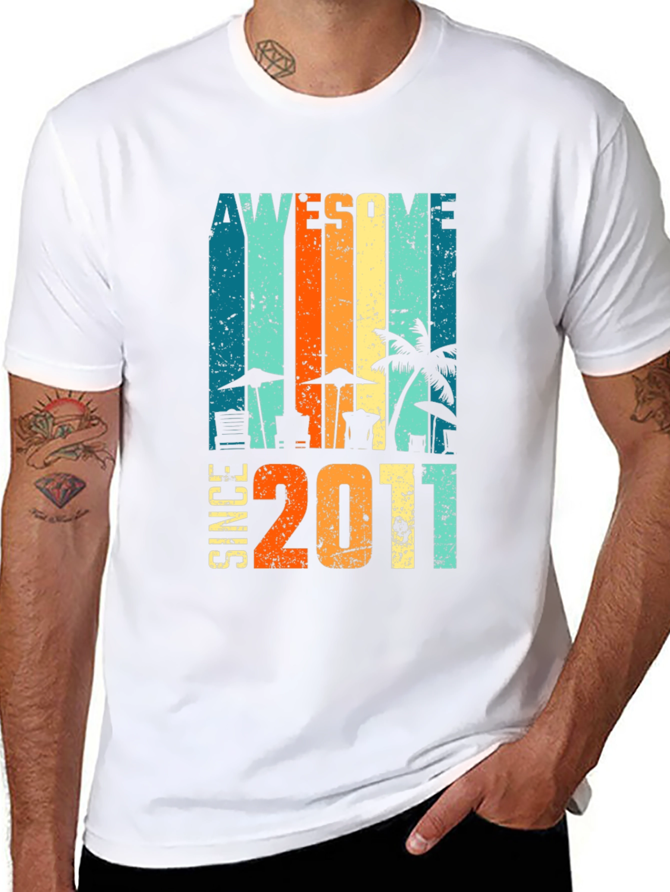 Awesome Since 2011 Graphic T-Shirt