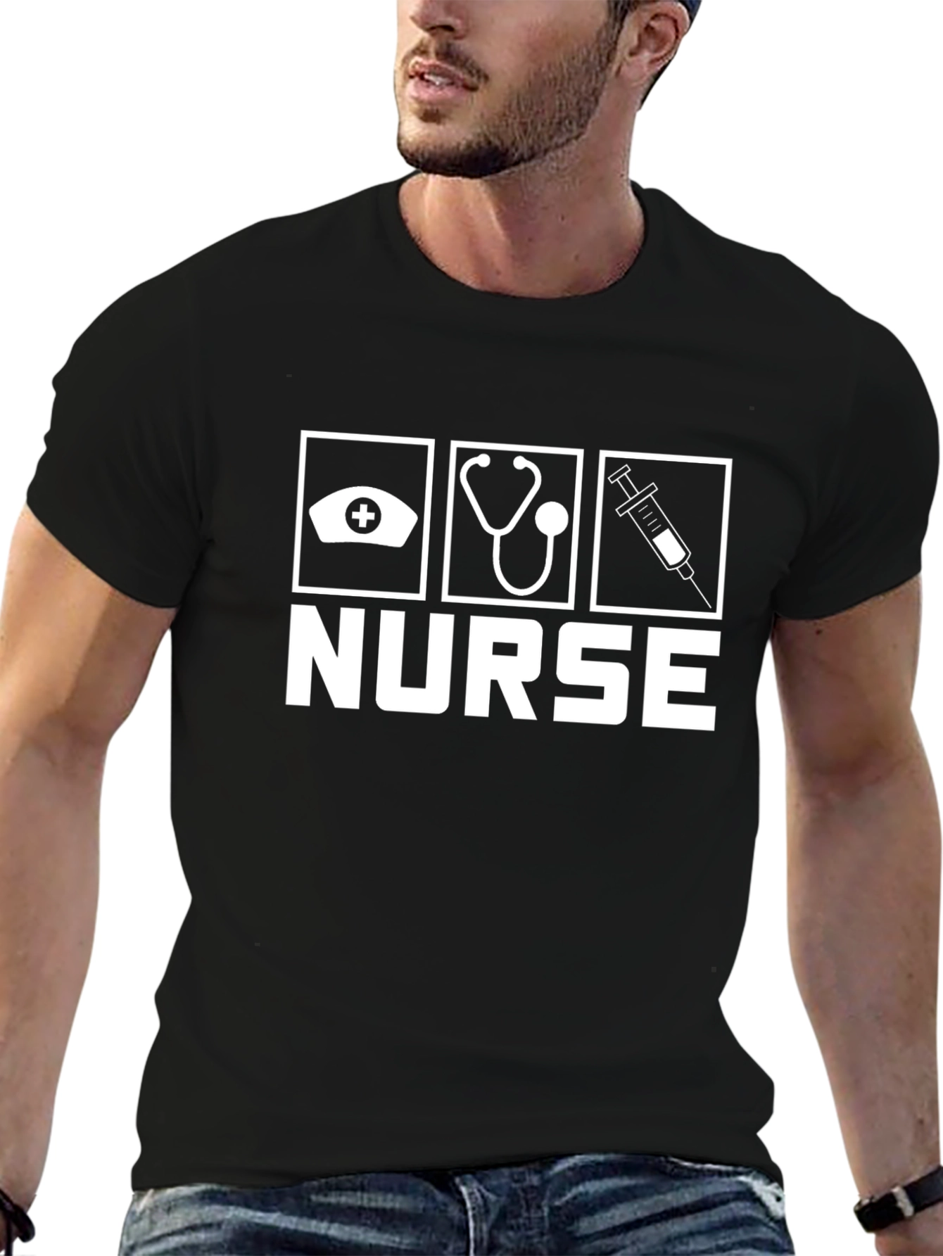 Nurse T-Shirt: Medical Icon Design