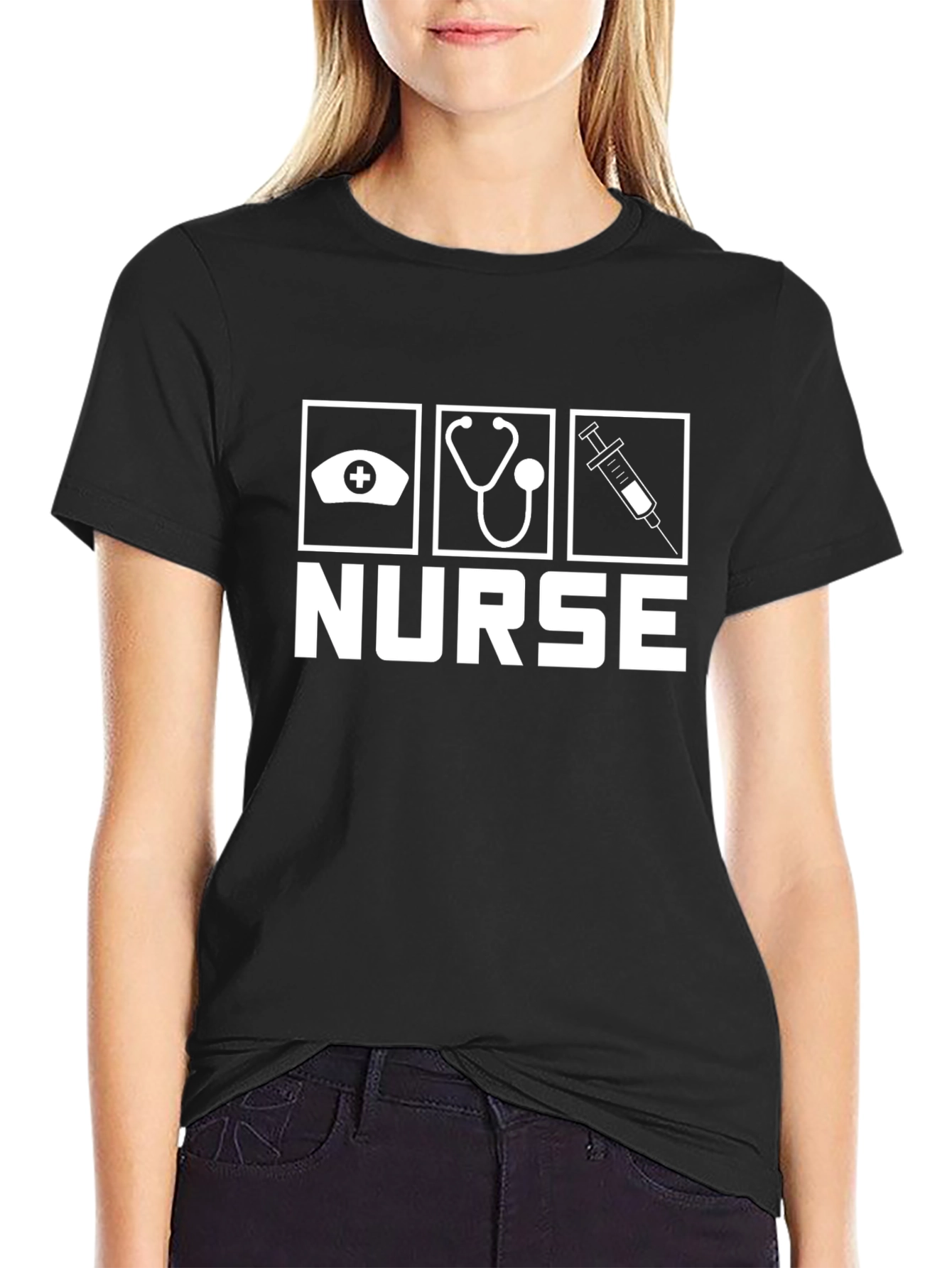 Nurse T-Shirt: Medical Icon Design
