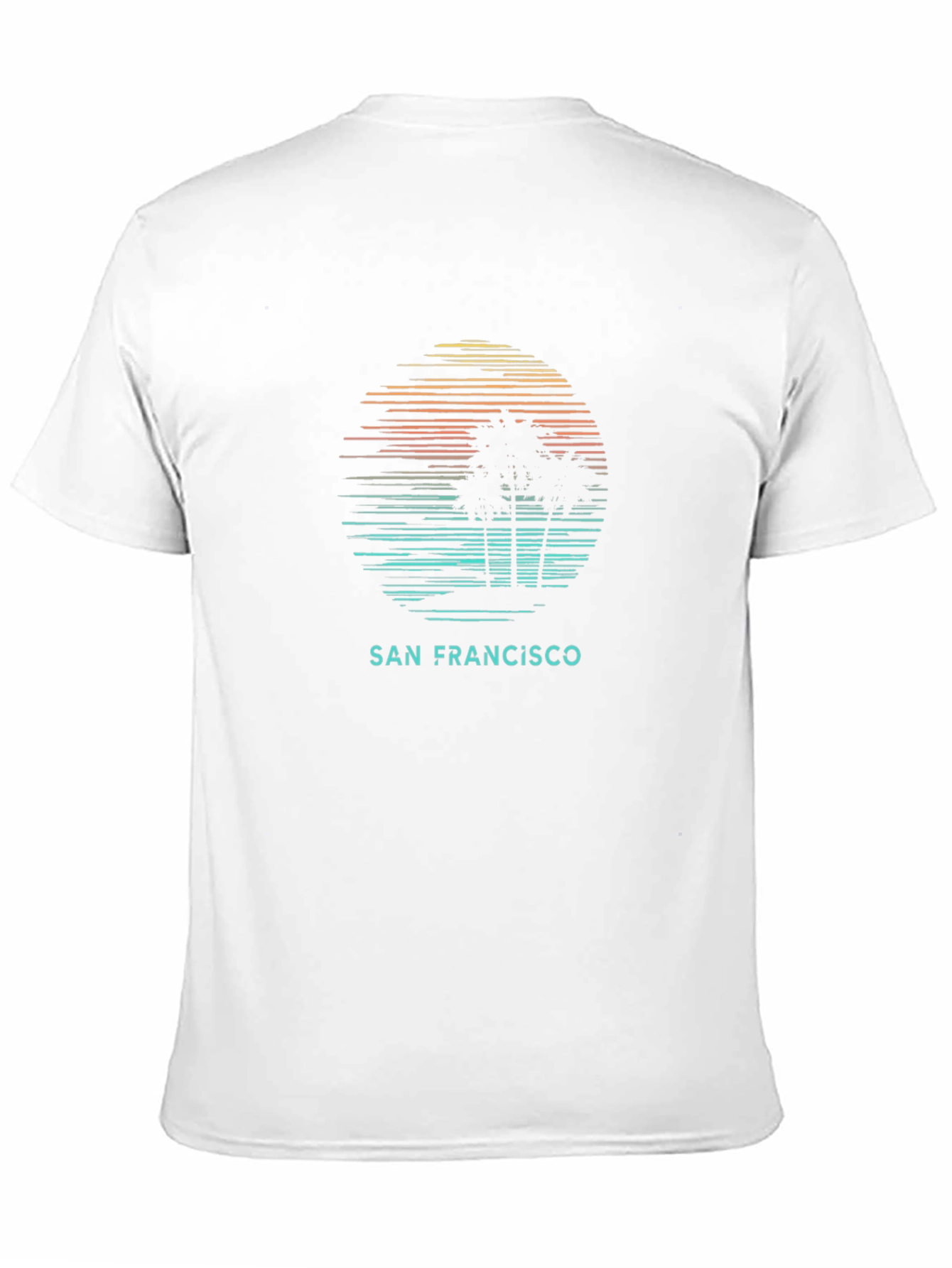 San Francisco Sunset Graphic Tee - Mens Black T-Shirt