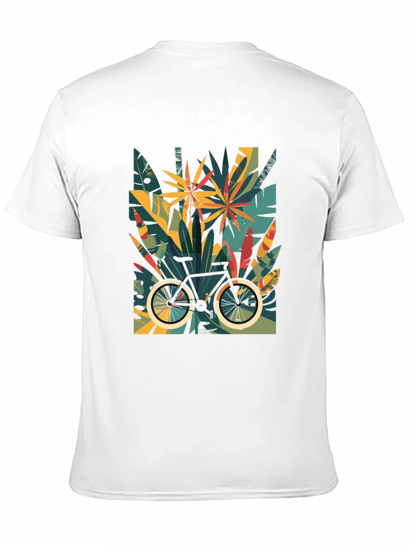 Tropical Bike Graphic Tee - Stylish Comfort