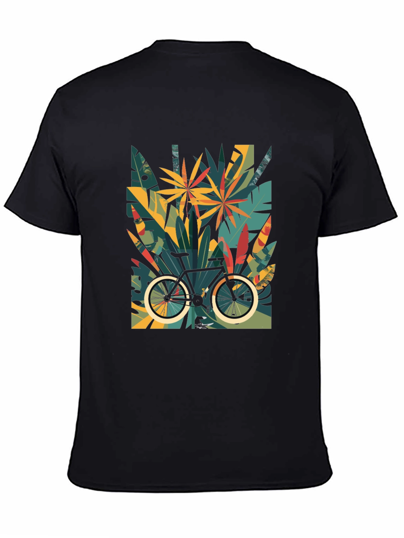 Tropical Bike Graphic Tee - Stylish Comfort