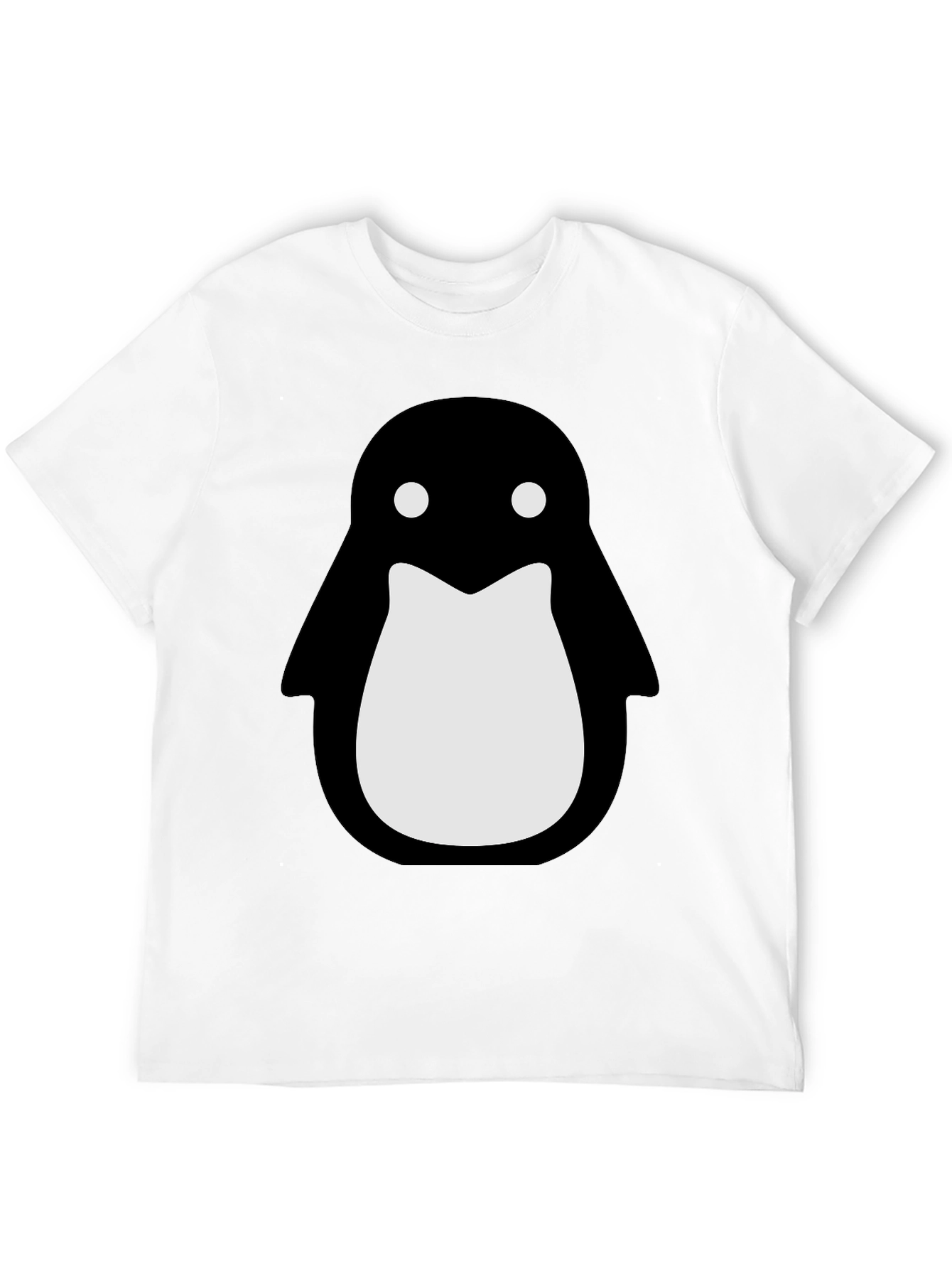 Penguin Graphic Black T-Shirt - Stylish Crew Neck Tee