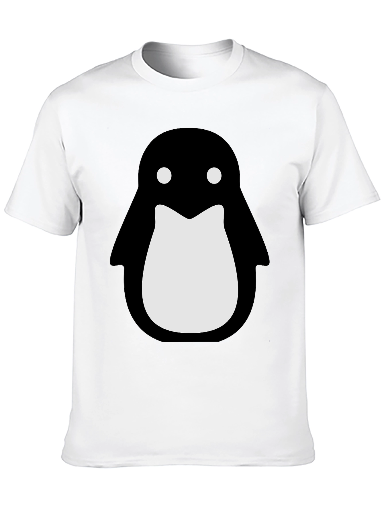 Penguin Graphic Black T-Shirt - Stylish Crew Neck Tee