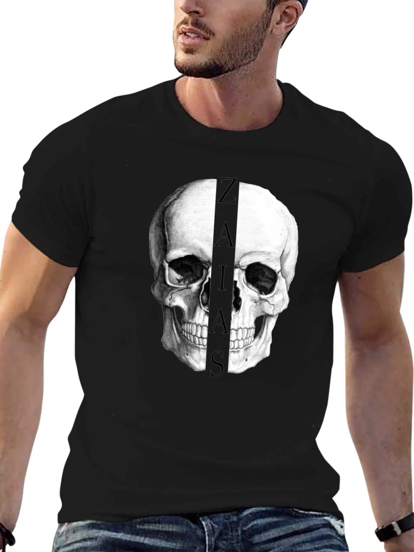 Skull Graphic T-Shirt -  ZAIAIS Print - Cool Streetwear
