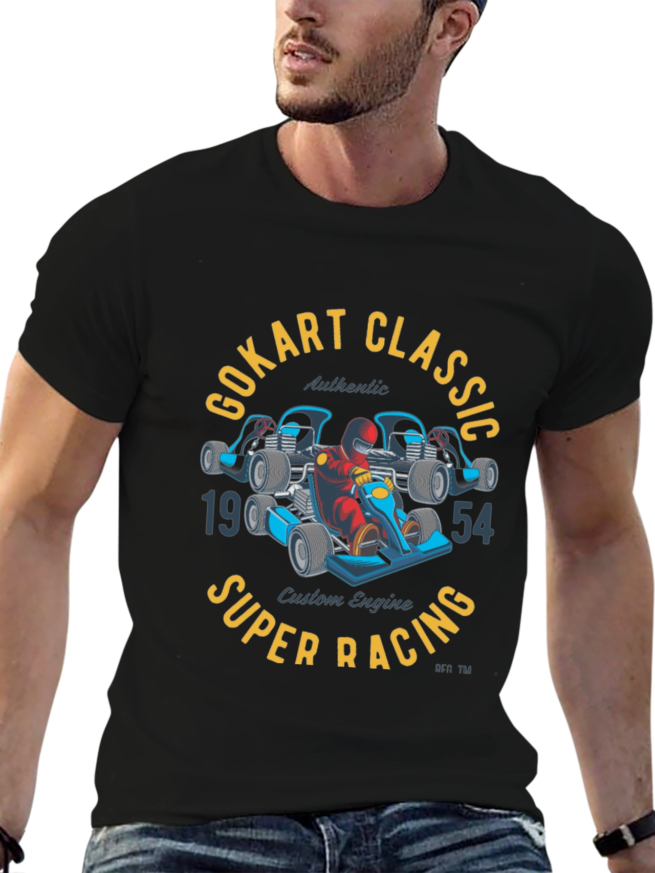 Go Kart Classic Super Racing Graphic T-Shirt