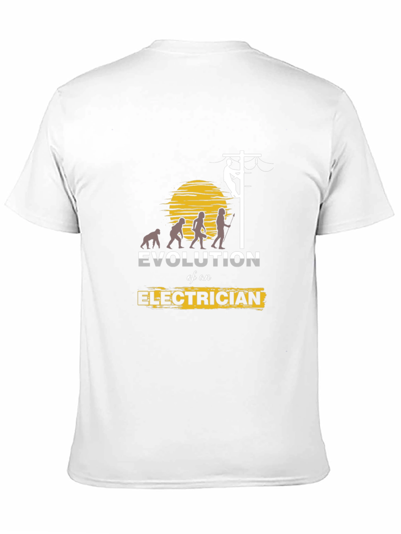 Evolution of an Electrician T-Shirt