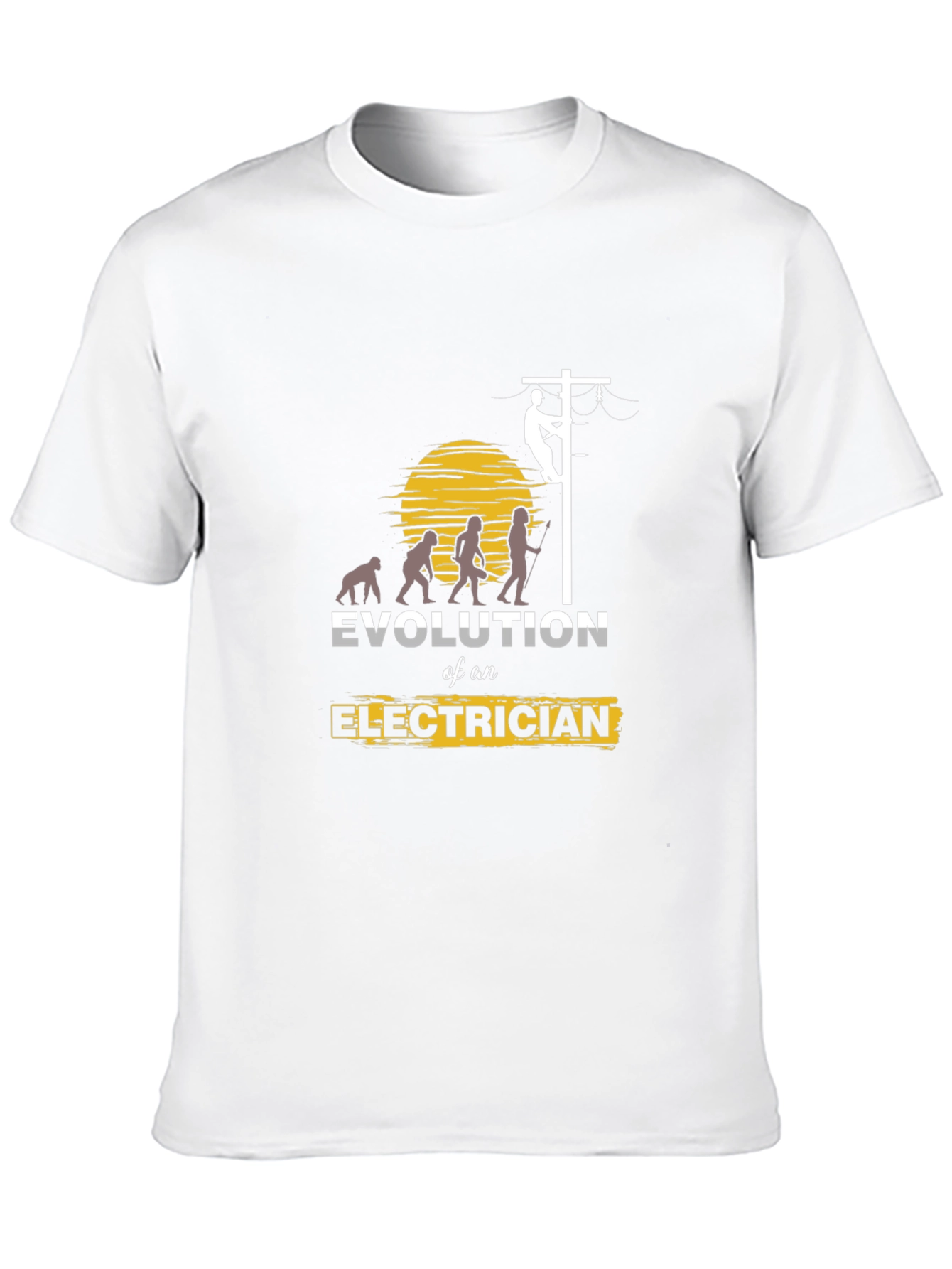 Evolution of an Electrician T-Shirt