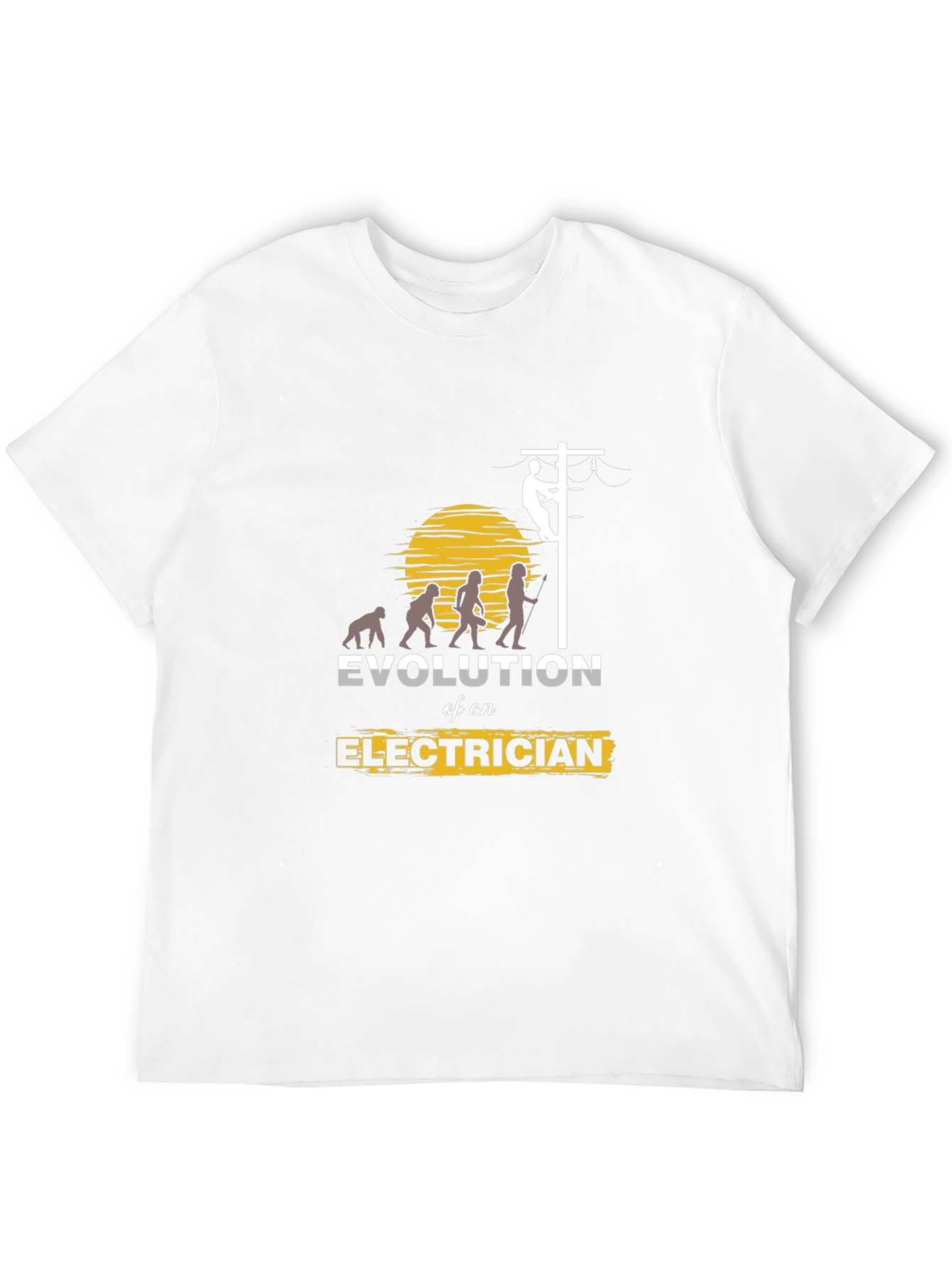 Evolution of an Electrician T-Shirt