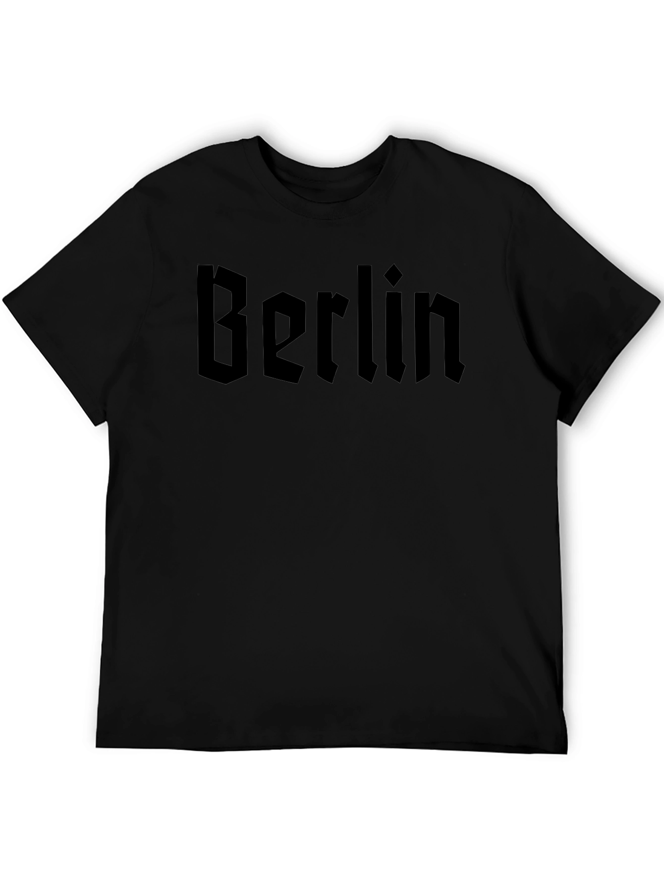 Berlin Gothic Style Black T-Shirt