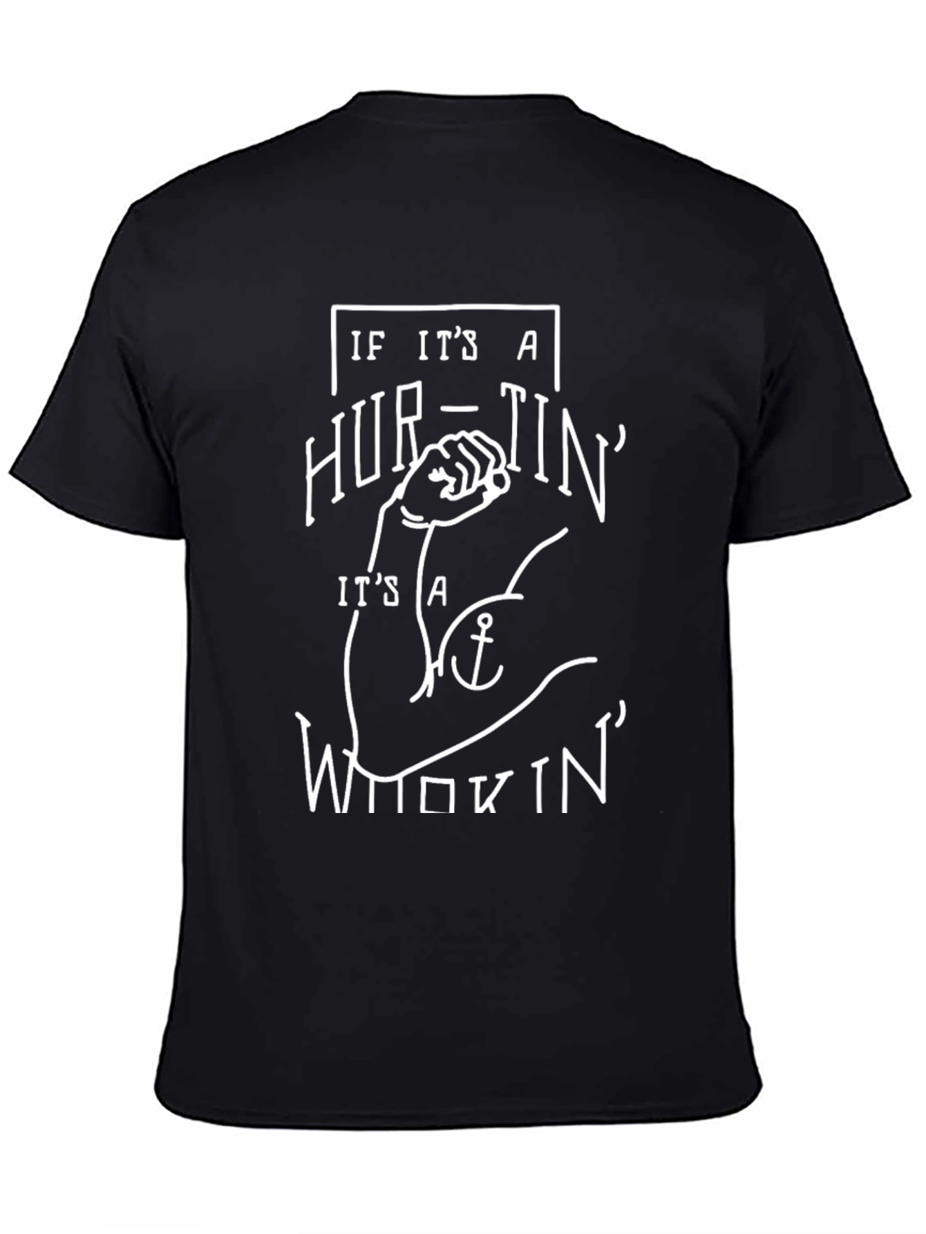 Hurtin Whoopin Graphic Tee - Black