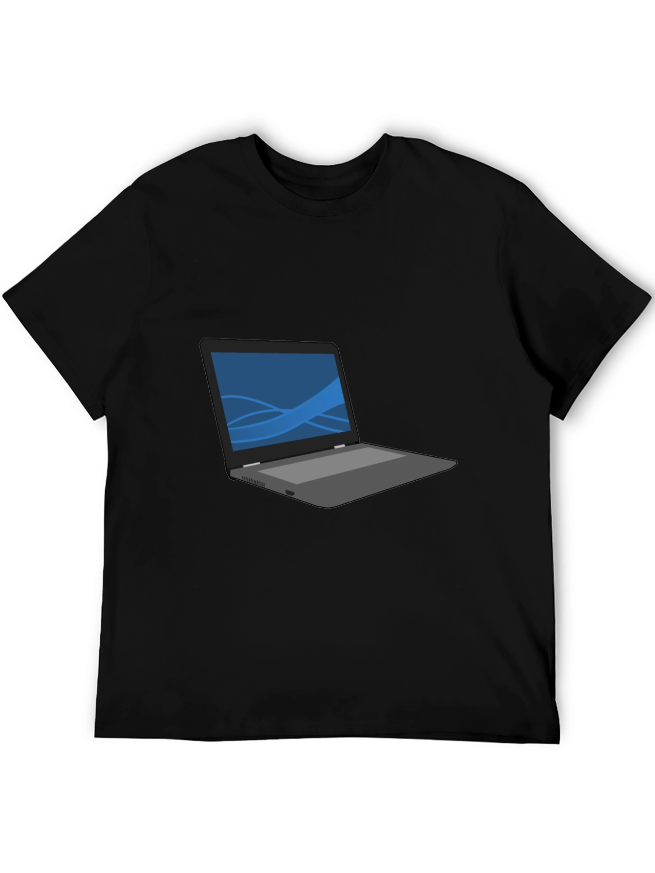 Laptop Graphic T-Shirt - Casual Style
