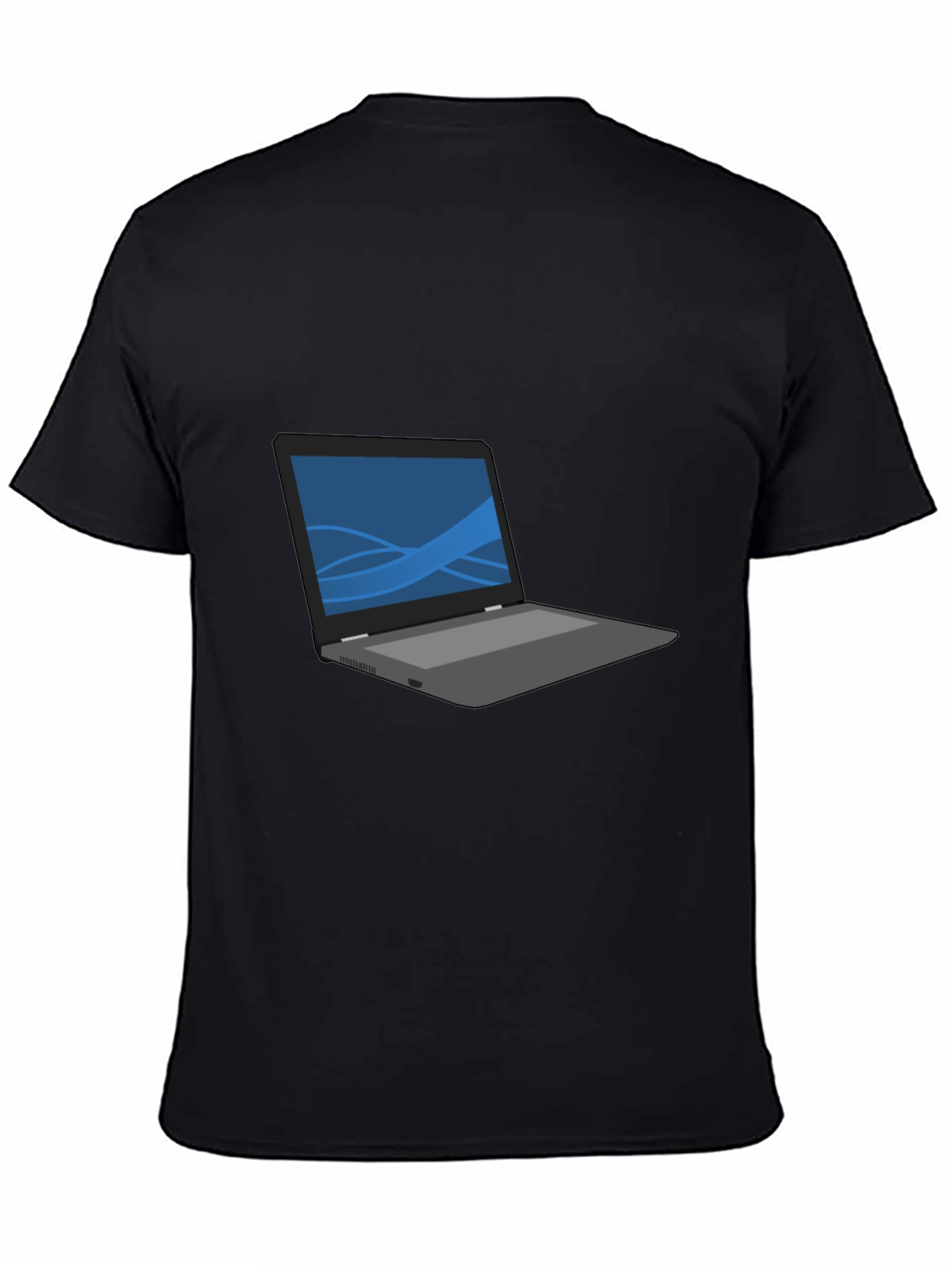 Laptop Graphic T-Shirt - Casual Style